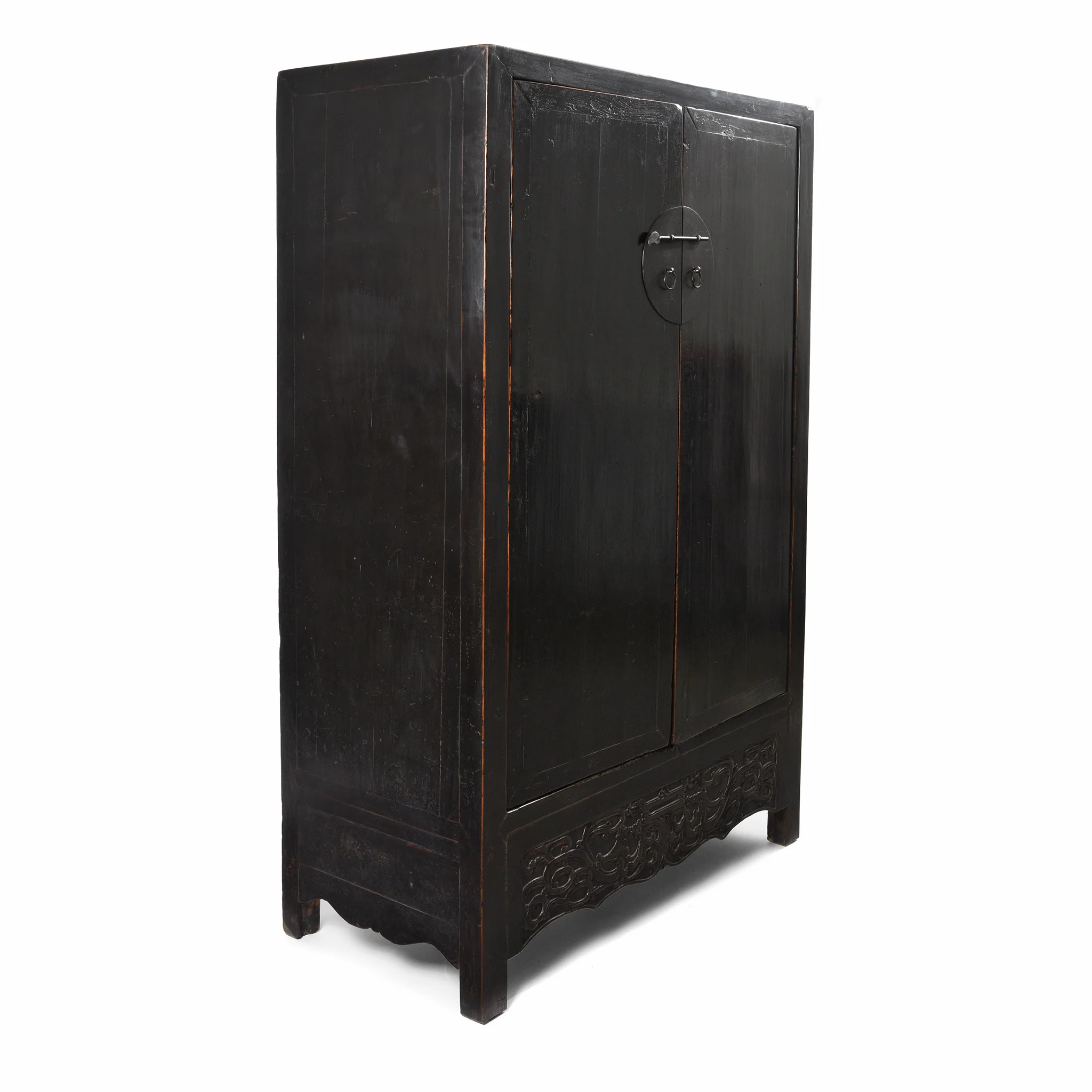 Chinese Black Lacquer Cabinet From Shanxi - 19thC - Image 9
