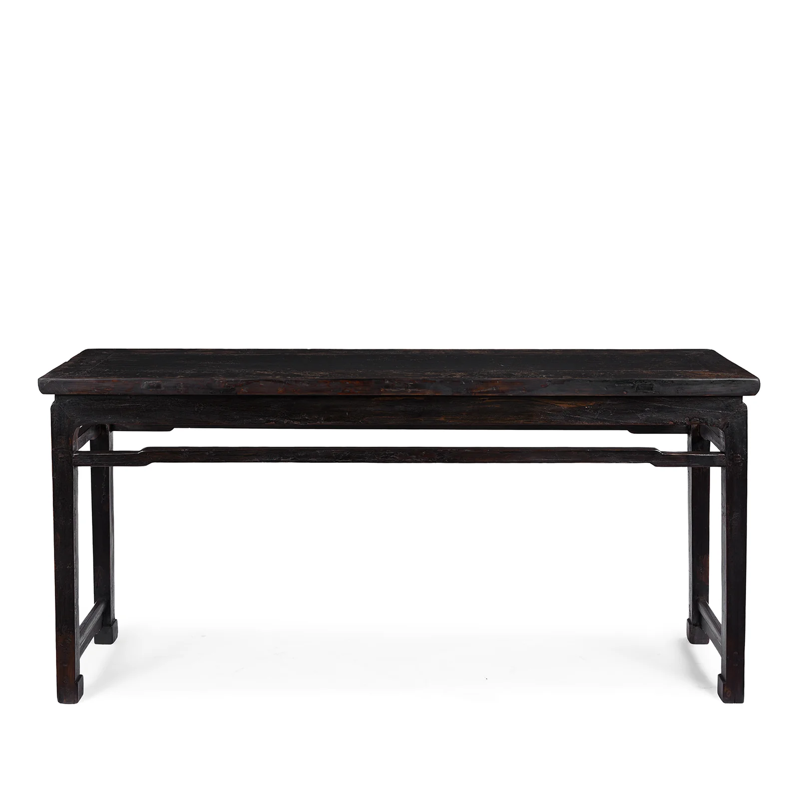 Black Lacquer Console Table From Shanxi - 19th Century