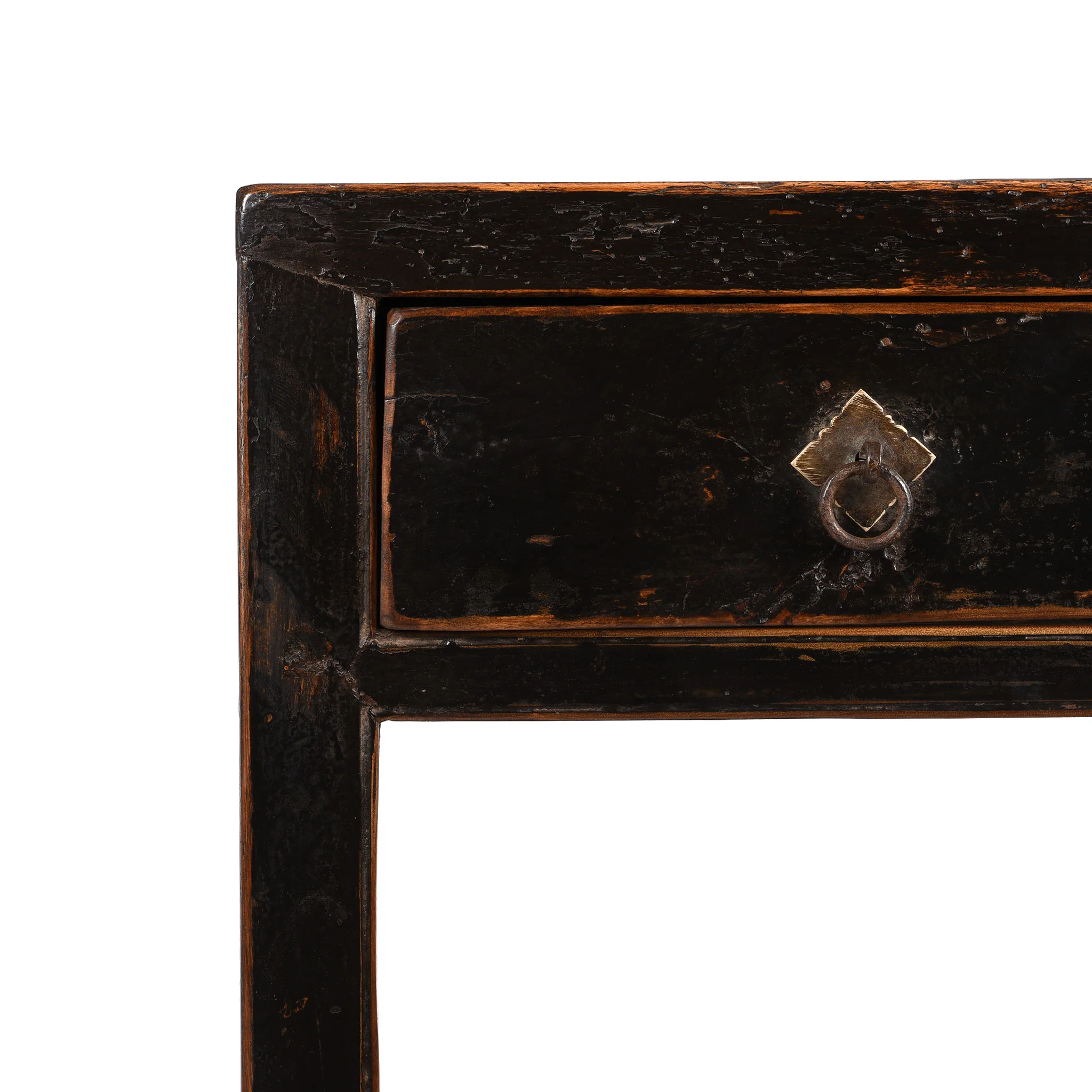 Black Lacquer Flower Stand - 19thC - Image 5