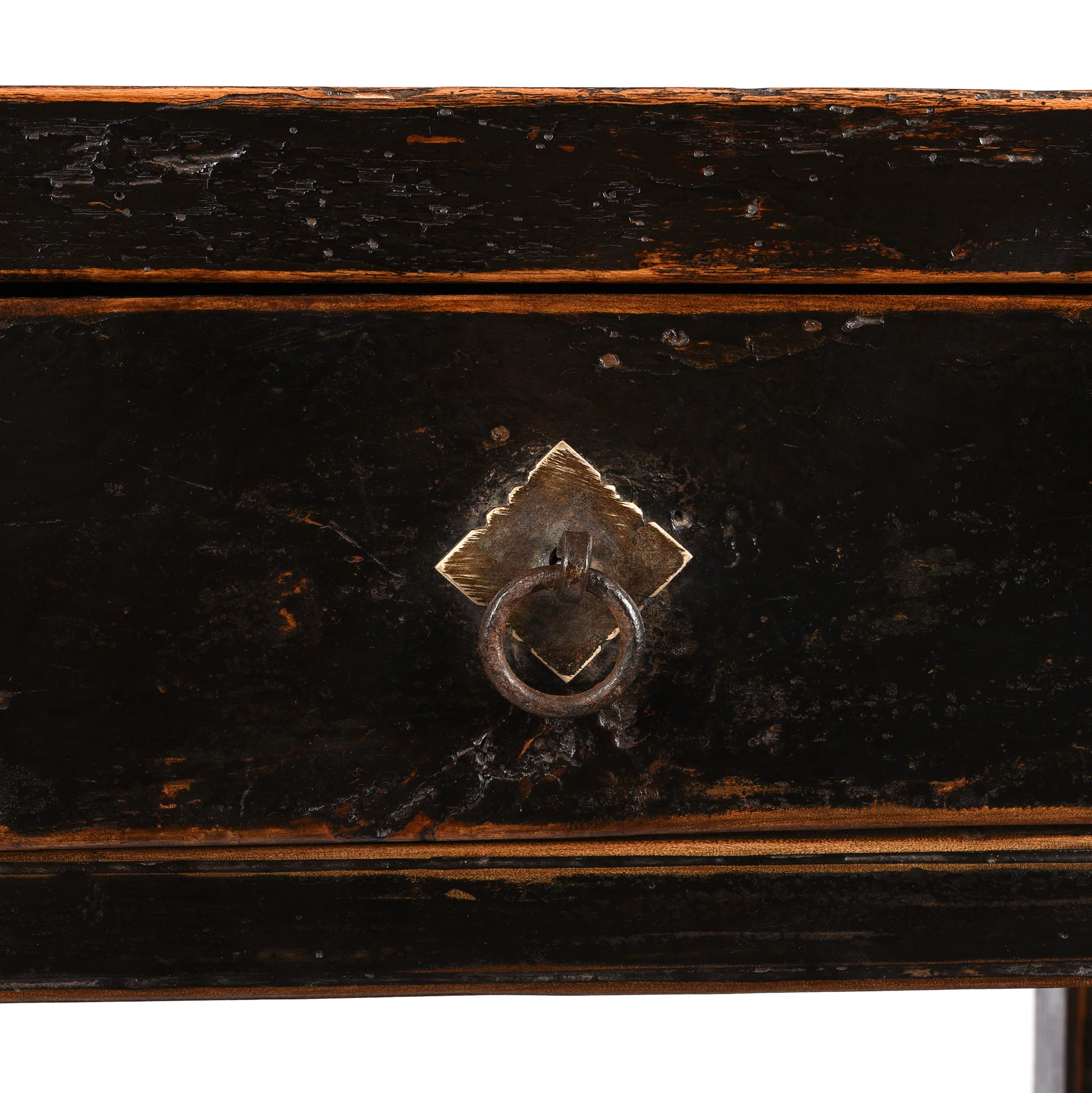 Black Lacquer Flower Stand - 19thC - Image 6