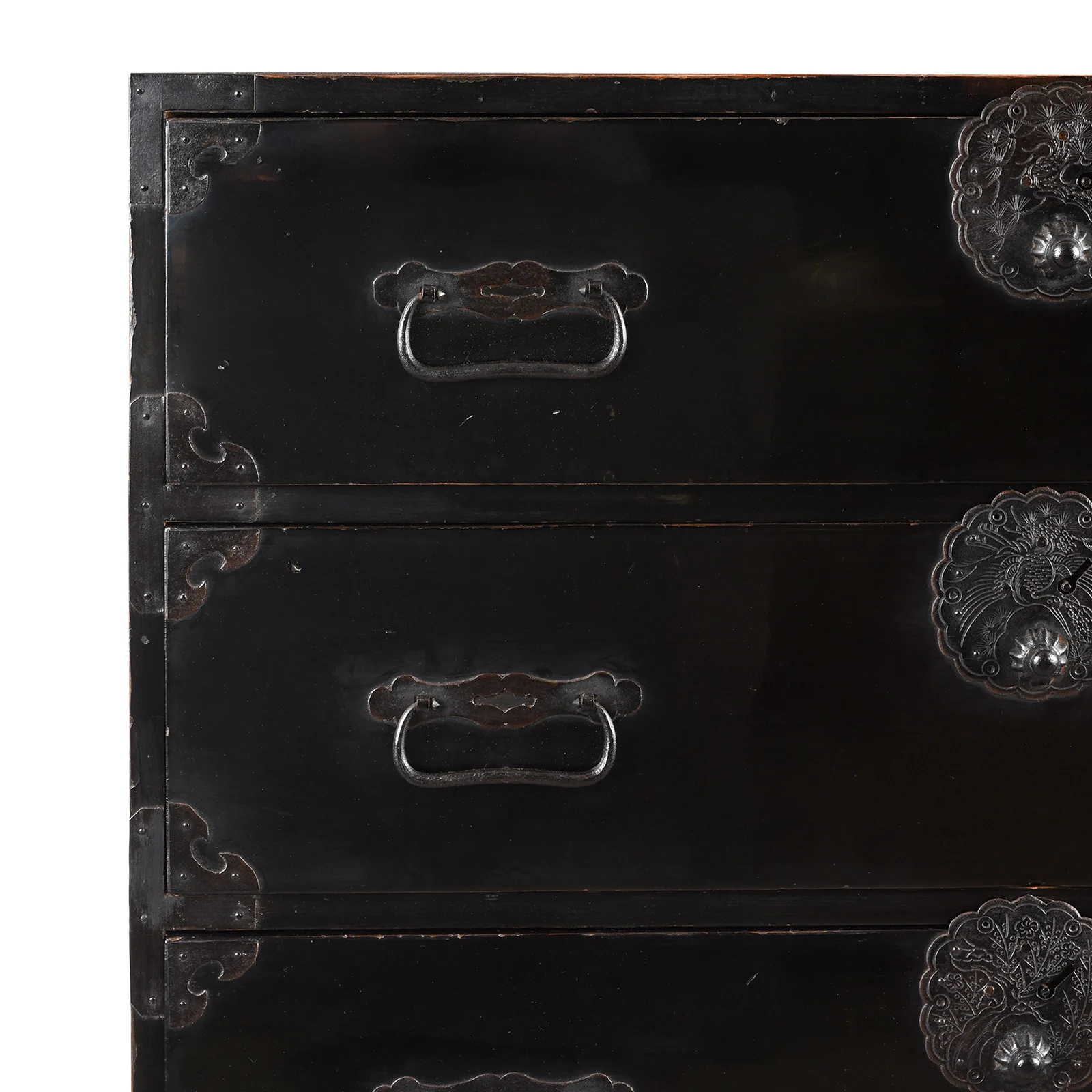 Black Lacquer Isho Kasane Dansu From Shonai - Meiji Period - Image 9