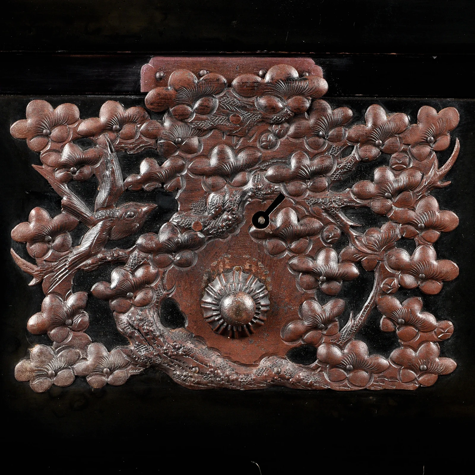 Japanese Black Lacquer Isho Kasane Dansu From Tsuruoka - Meiji Period - Image 8