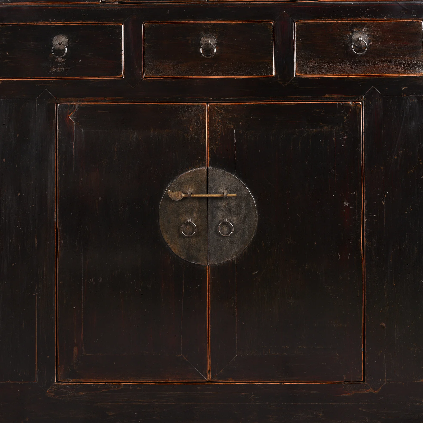 Black Lacquer Kitchen Cabinet From Tianjin - 19th Century - Image 8