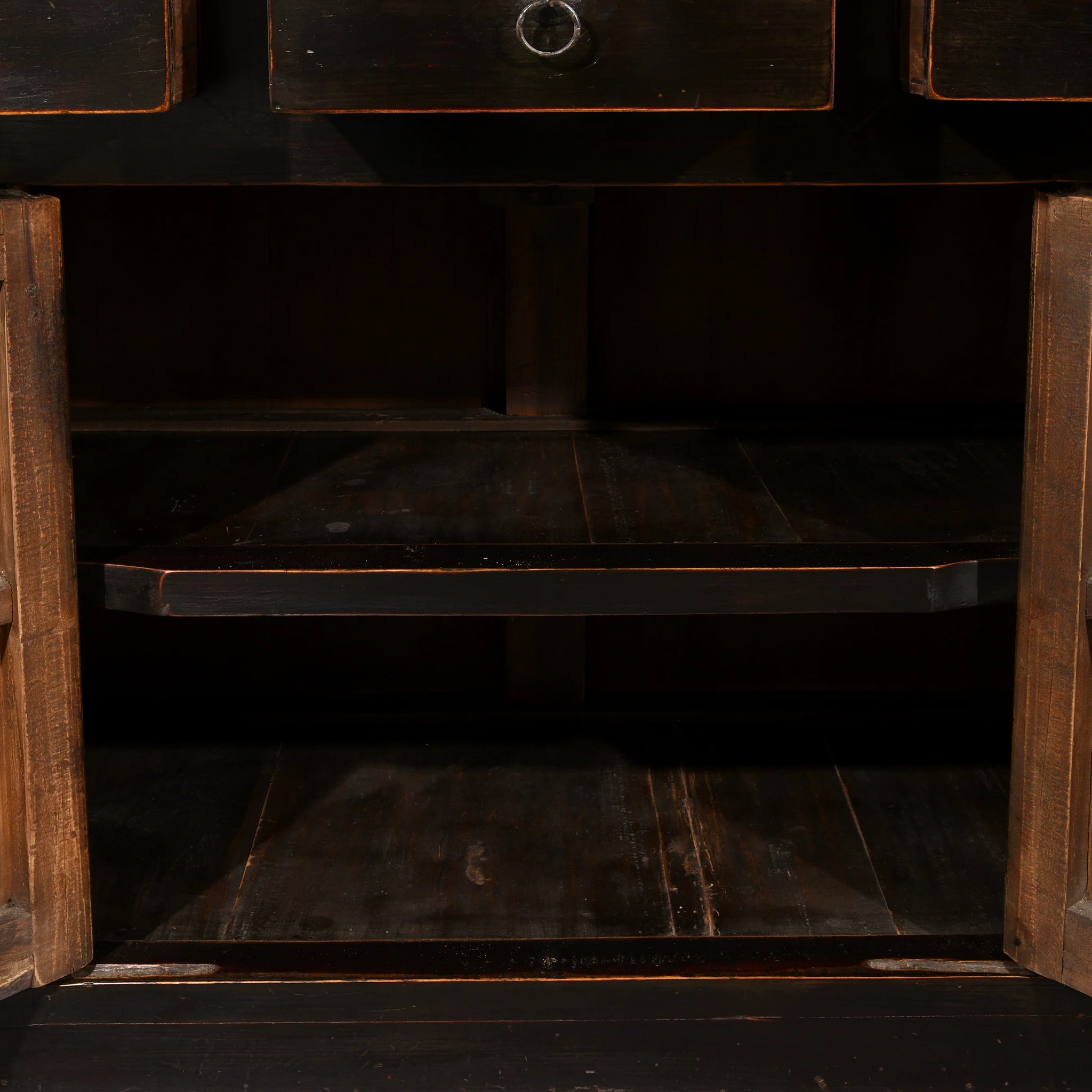 Black Lacquer Kitchen Cabinet From Tianjin - 19thC - Image 9