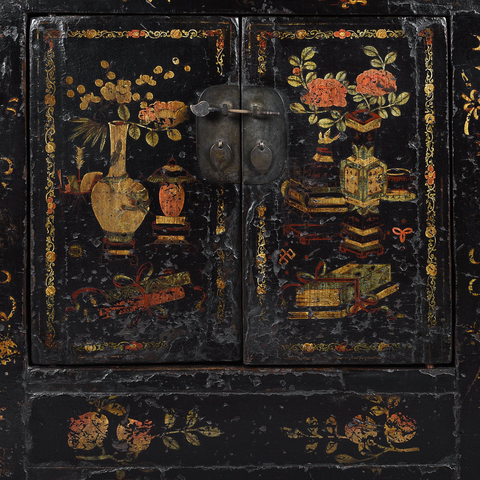 Black Lacquer Sideboard From Shanxi - 18th Century - Image 4