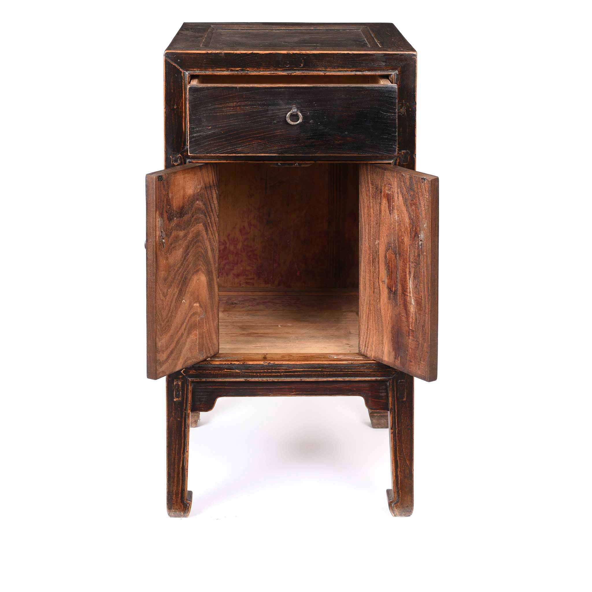 Black Lacquer Side Cabinet From Shanxi - 19thC - Image 3