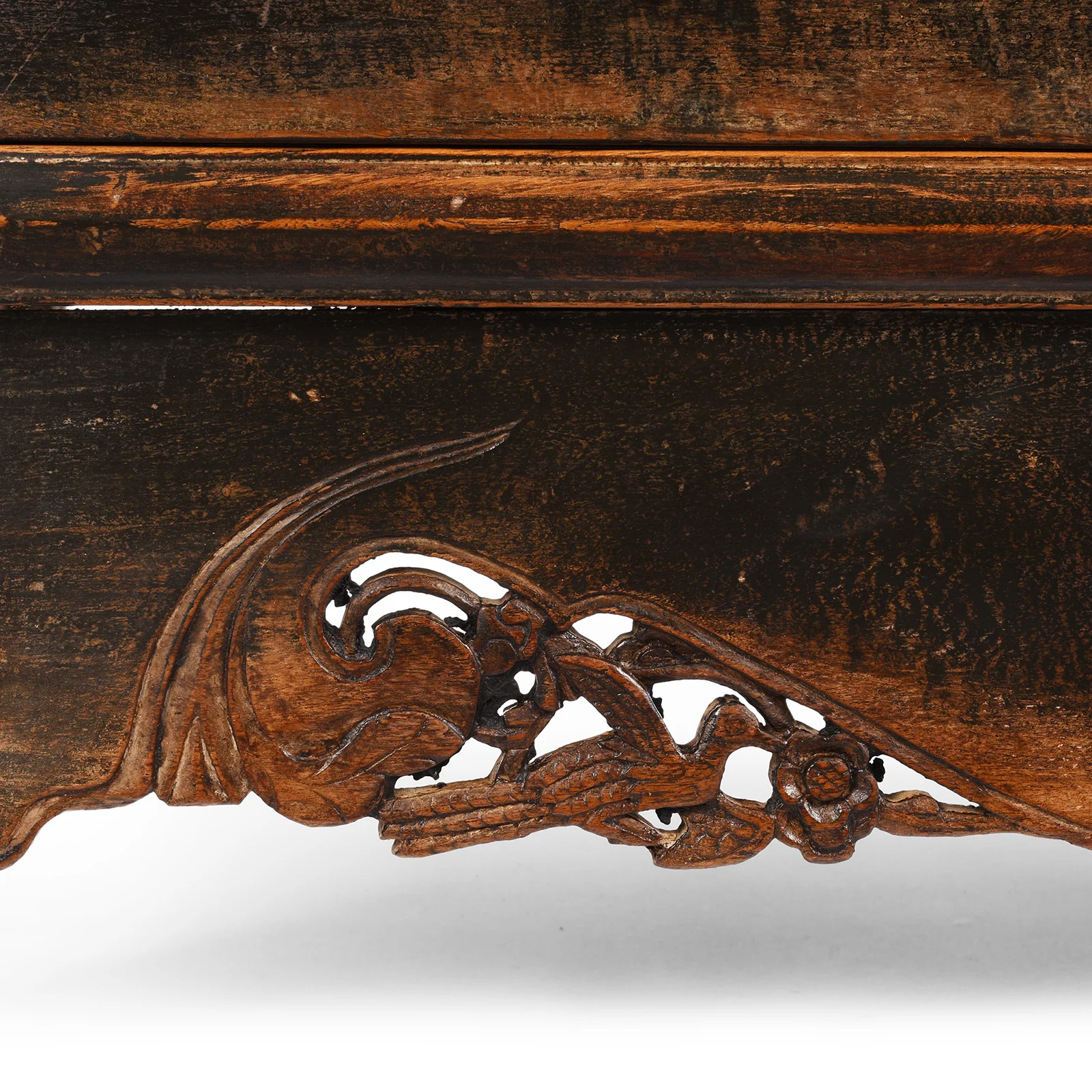 Black Lacquer Taper Cabinet From Shanxi - 18th Century - Image 10