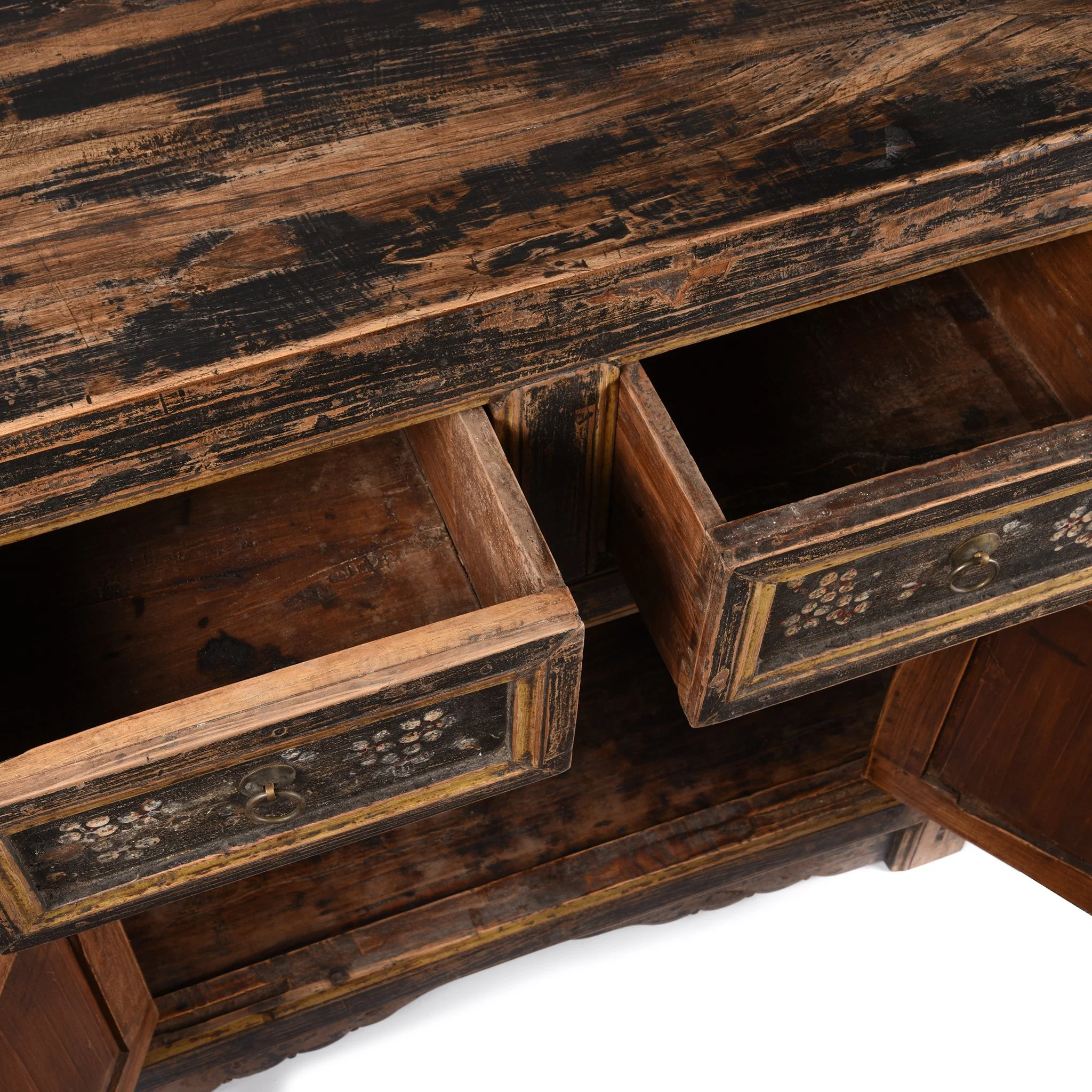 Mongolian Cabinet With Original Painting - 19thC - Image 7