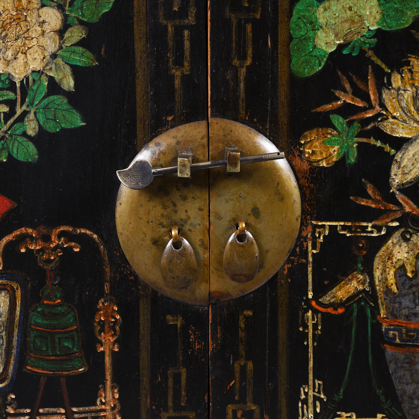 Black Painted Mongolian Sideboard - Early 20thC - Image 10