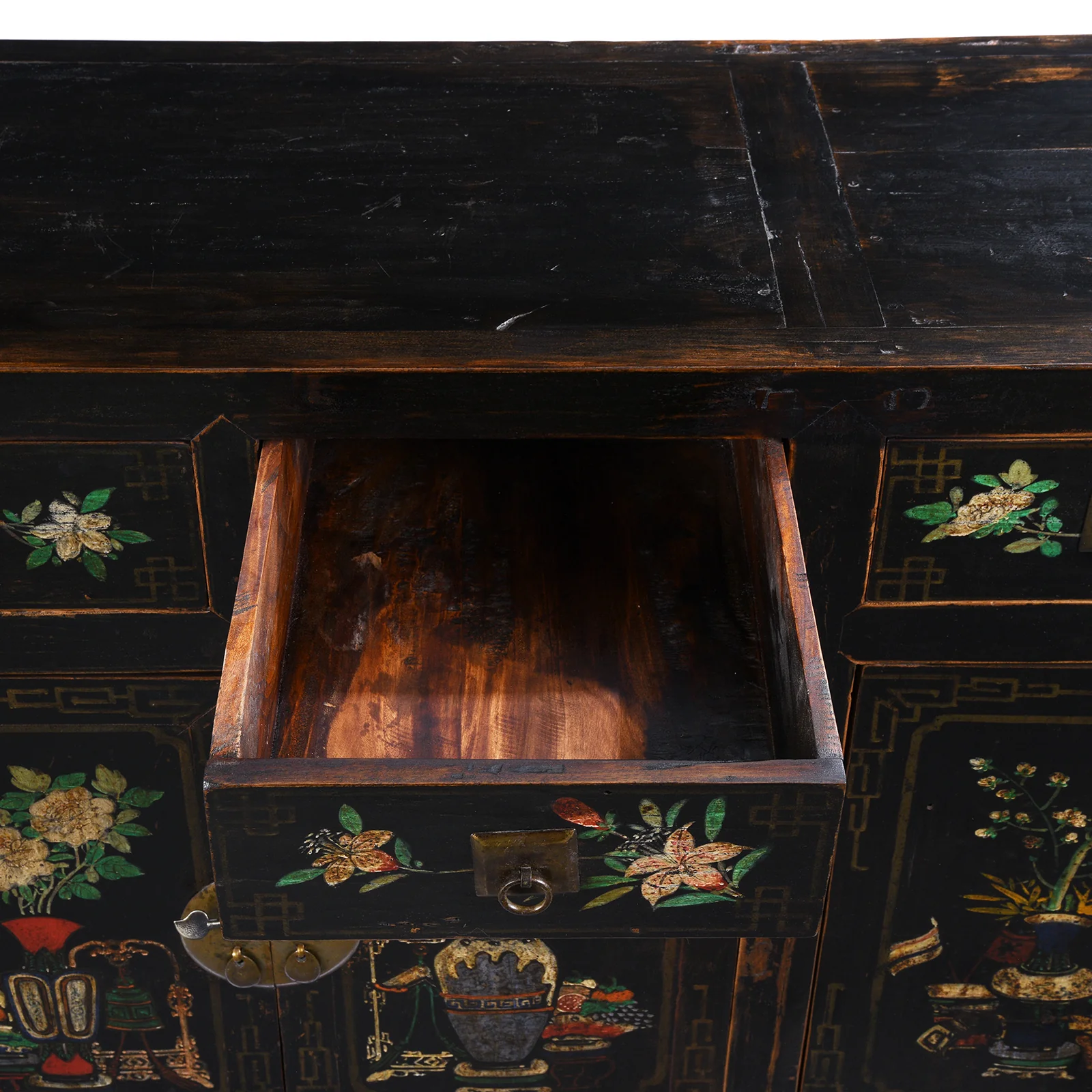 Black Painted Mongolian Sideboard - Early 20thC - Image 11