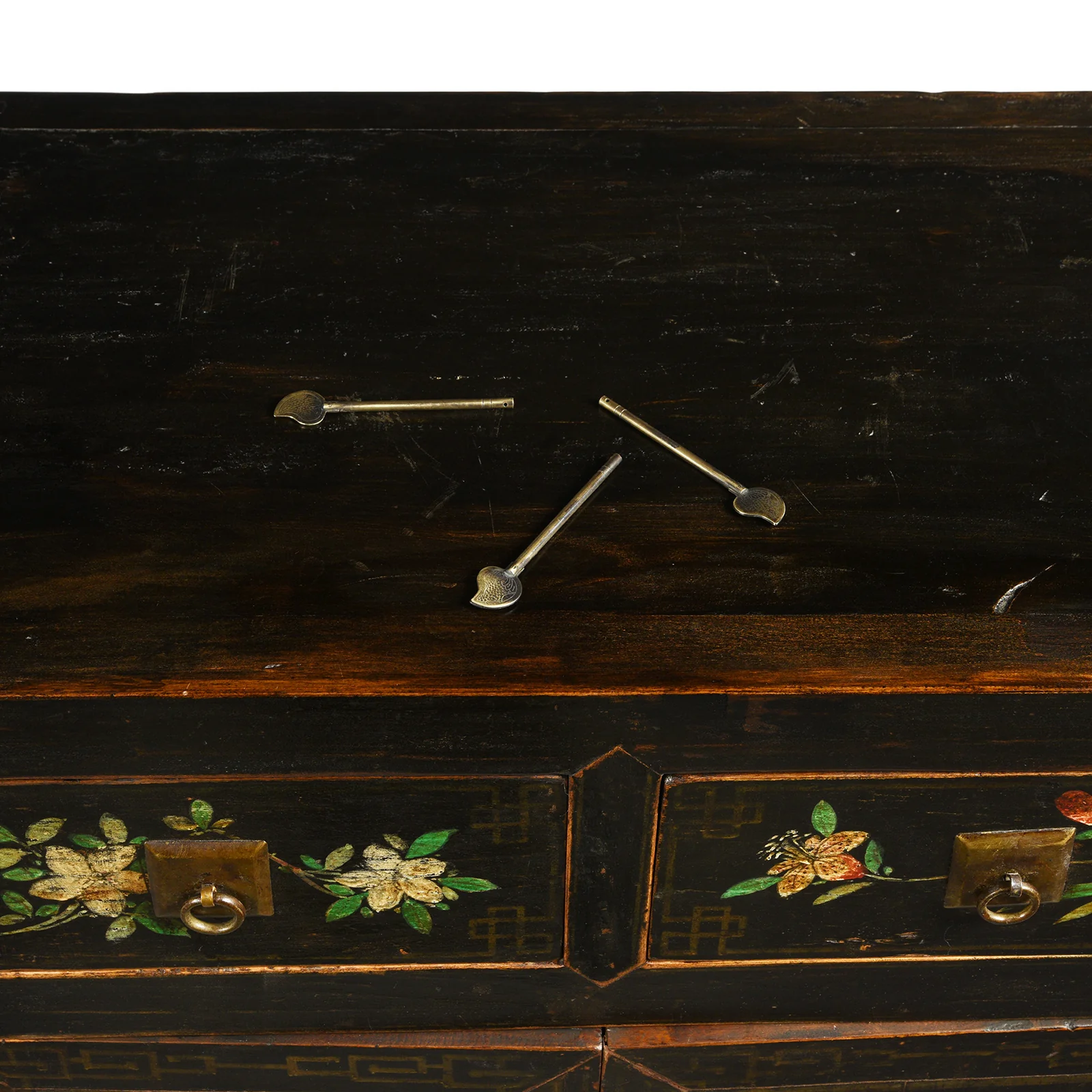 Black Painted Mongolian Sideboard - Early 20thC - Image 12
