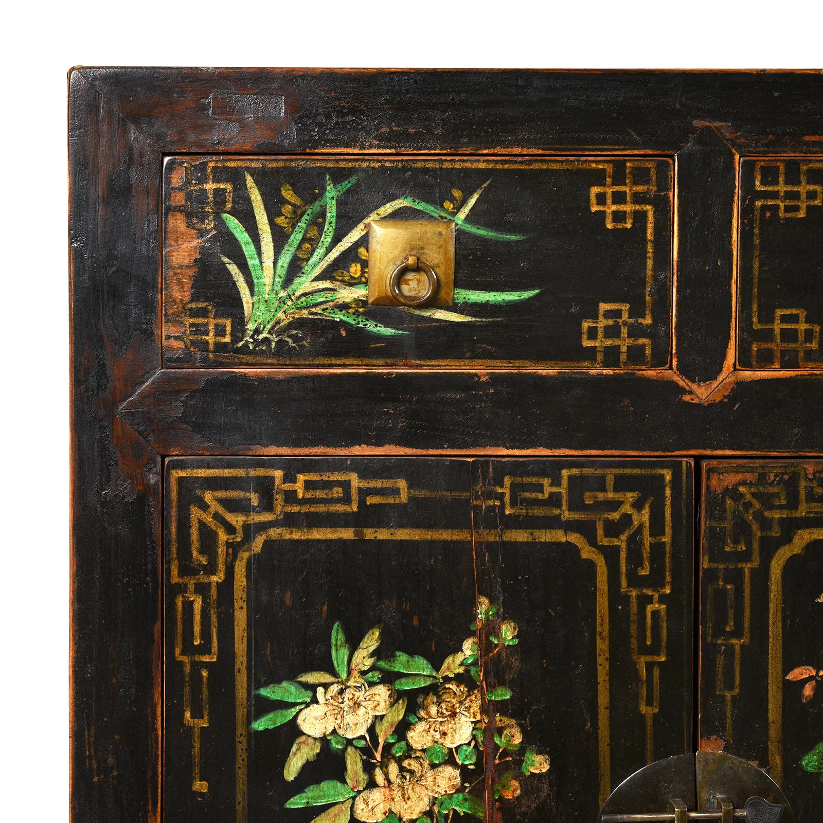 Black Painted Mongolian Sideboard - Early 20thC - Image 2