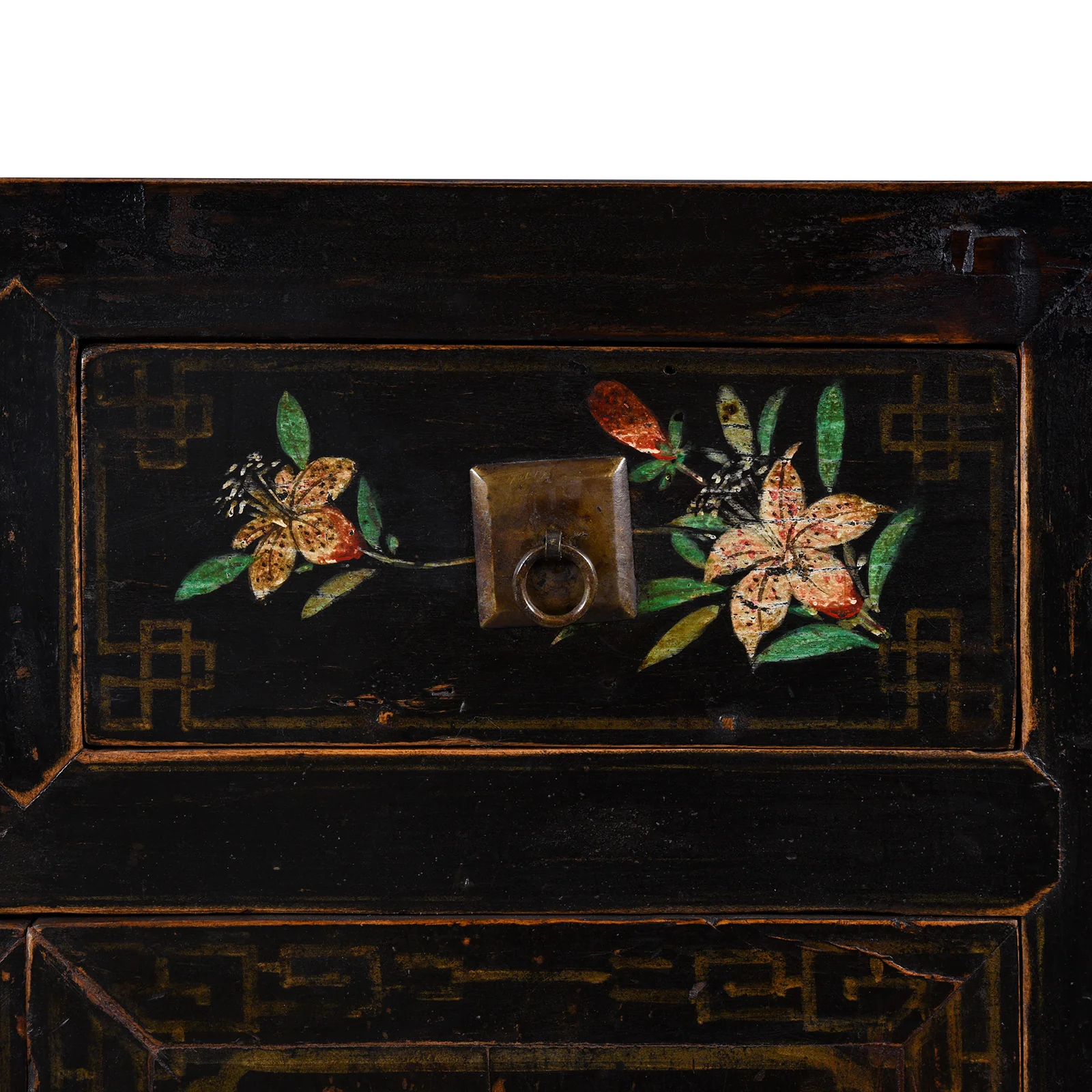 Black Painted Mongolian Sideboard - Early 20thC - Image 8