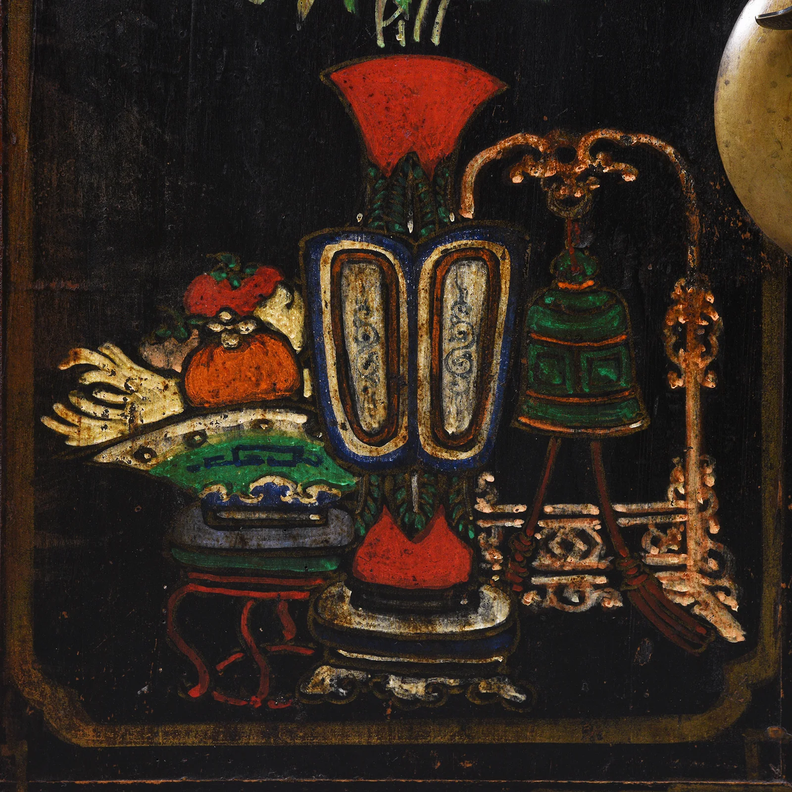 Black Painted Mongolian Sideboard - Early 20thC - Image 9