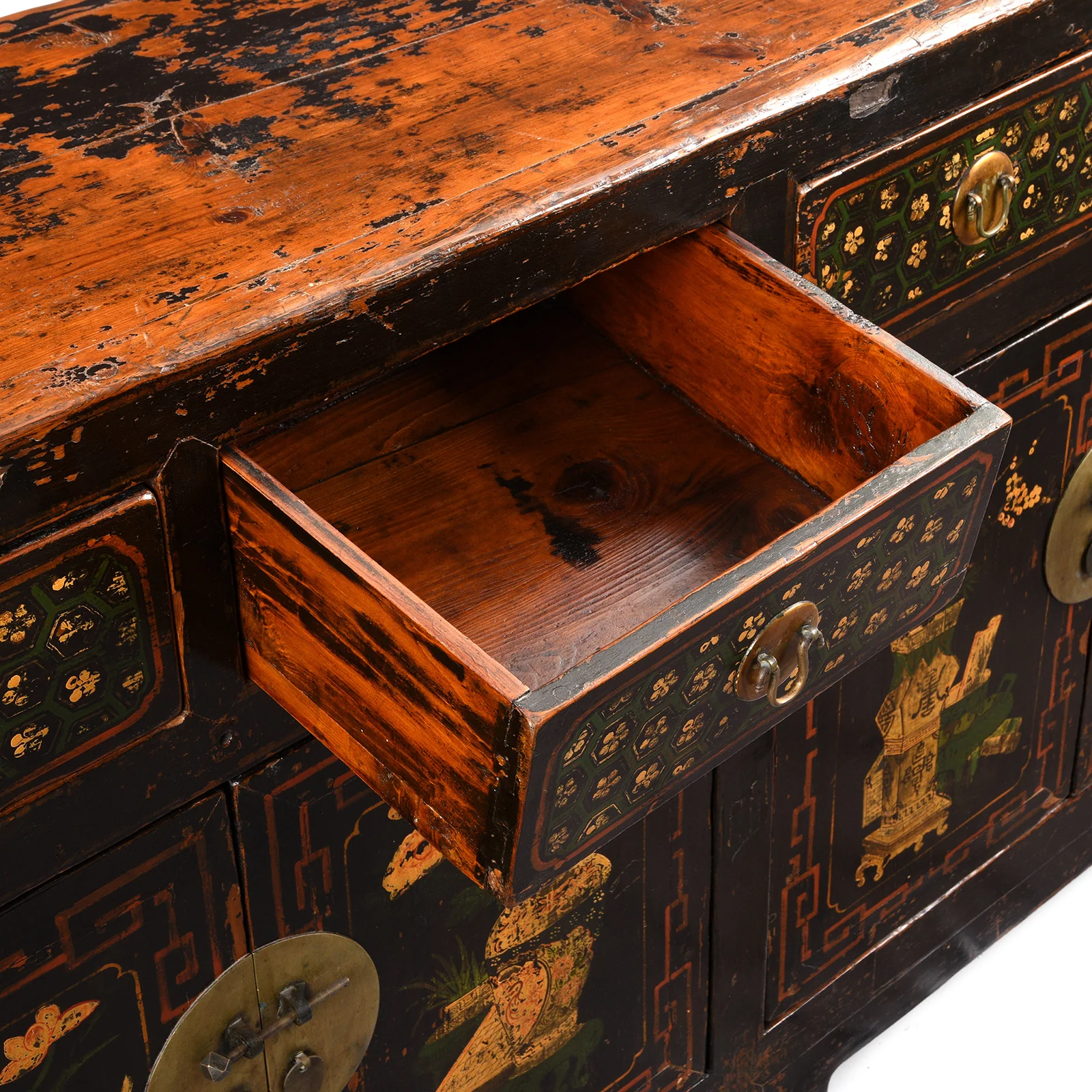 Black Painted Mongolian Sideboard - 19th Century - Image 5