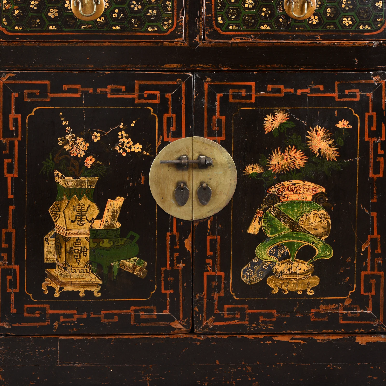 Black Painted Mongolian Sideboard - 19th Century - Image 7