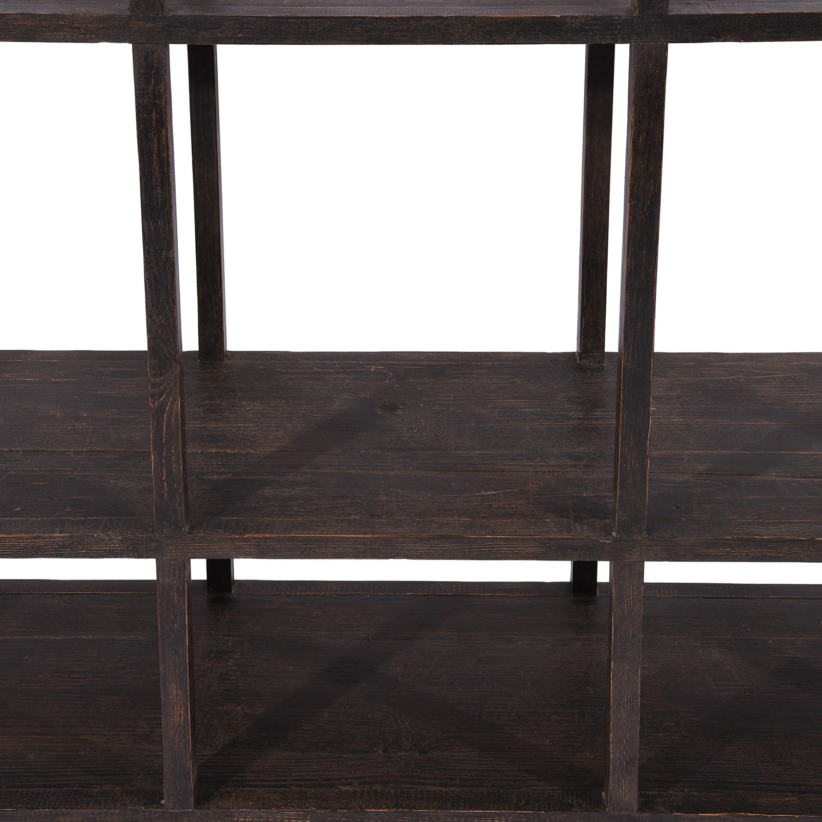 Black Painted Shelving Unit from Reclaimed Pine - Image 4