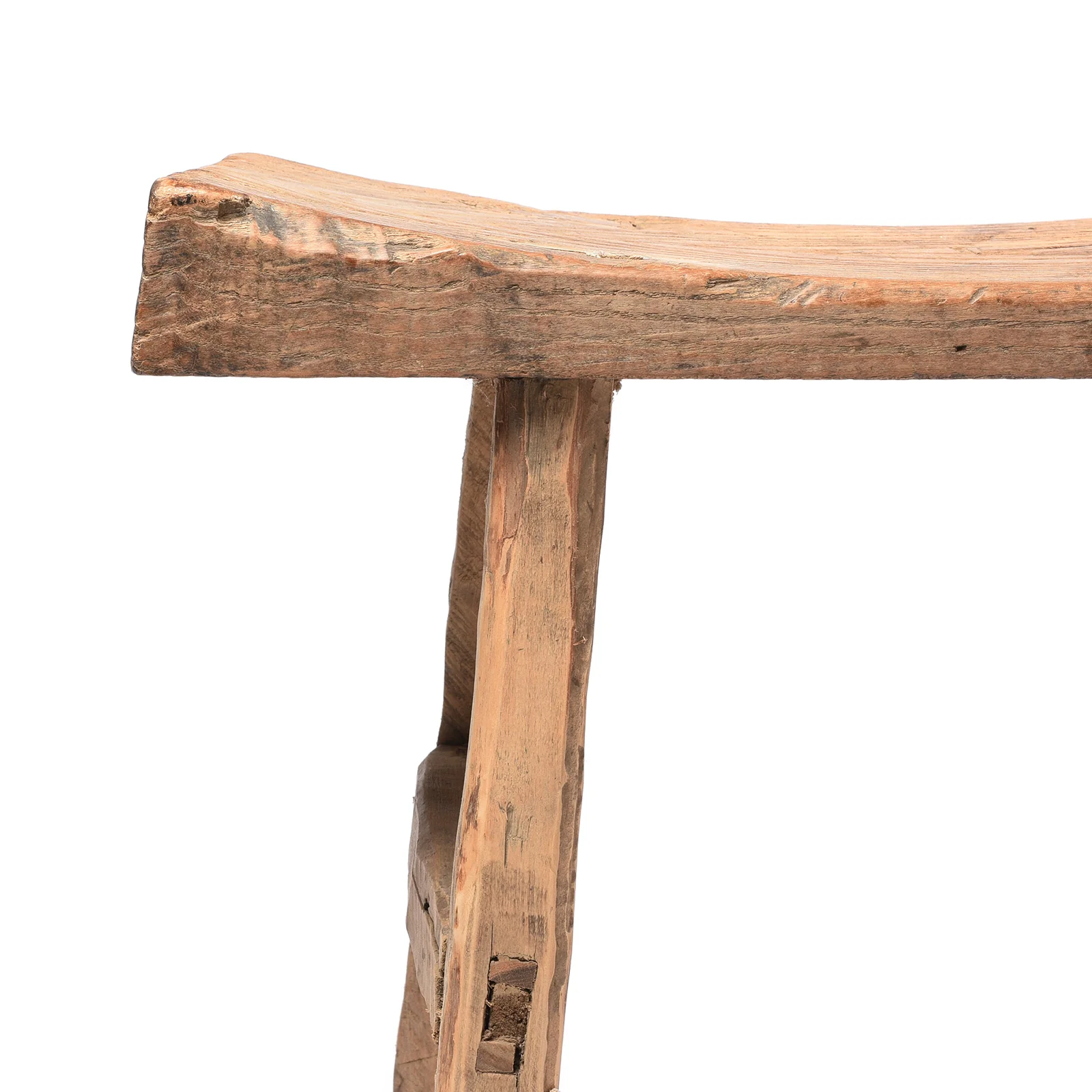 Chinese Elm Saddle Stool From Shanxi - 19thC - Image 2