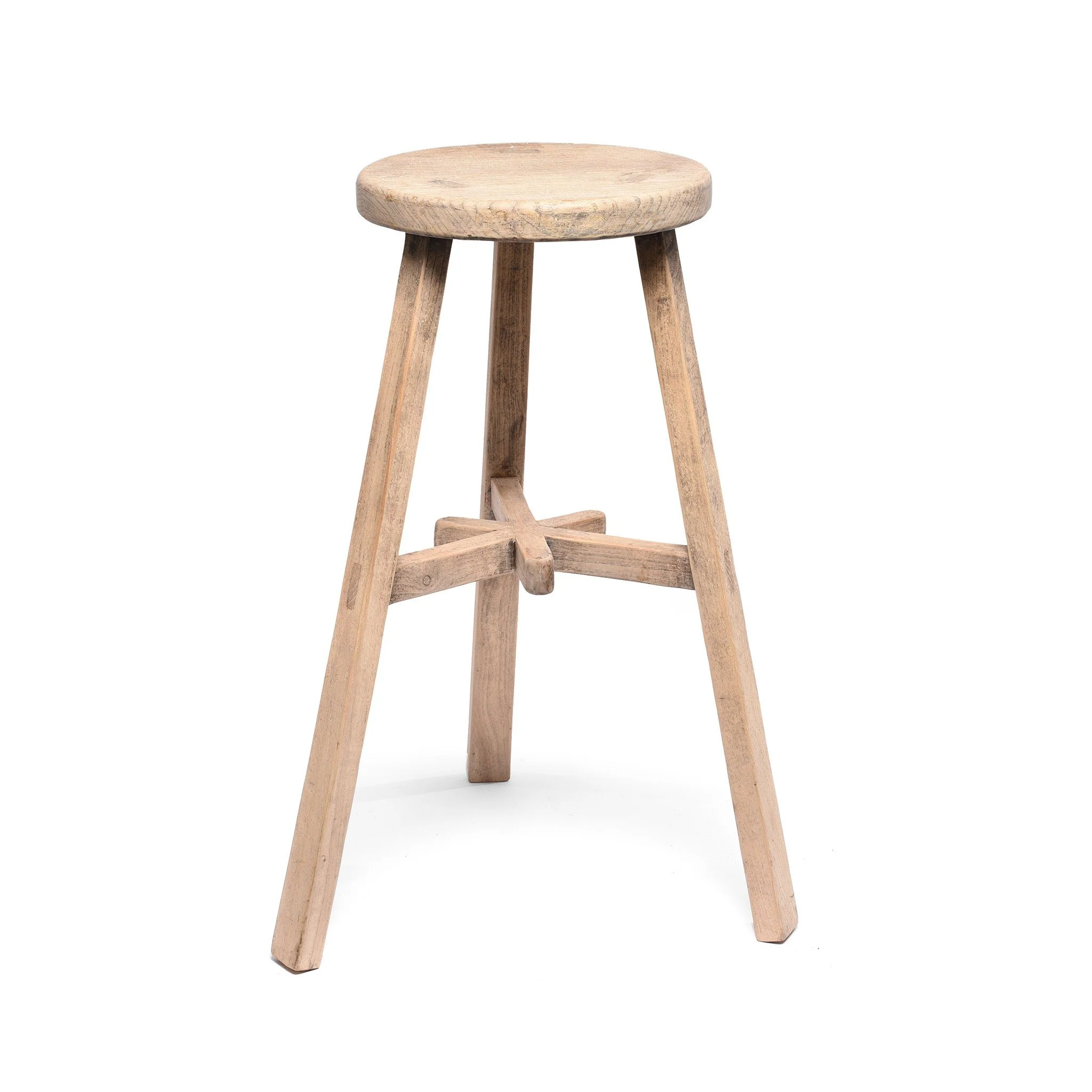 Bleached Elm Bar Stool