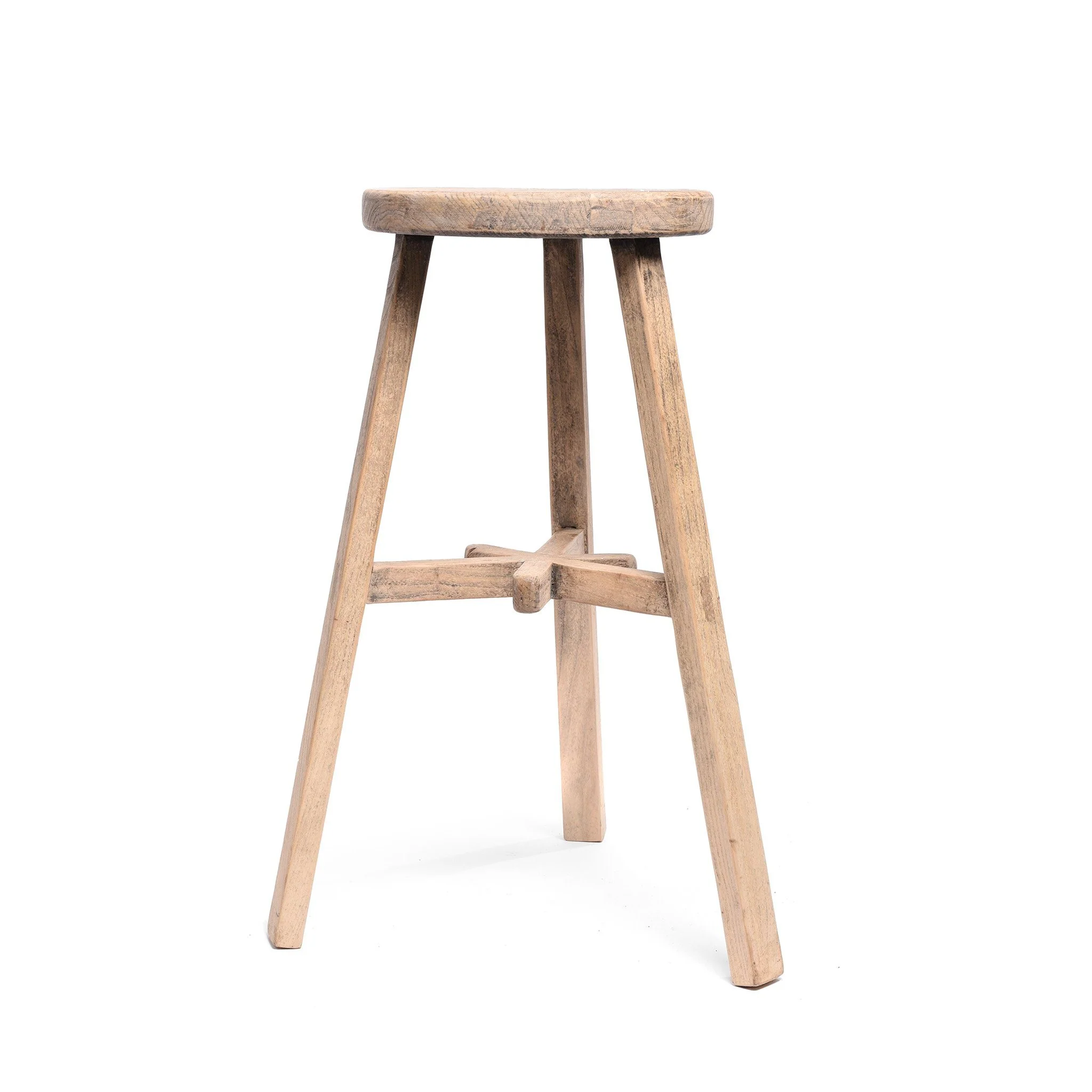 Bleached Elm Bar Stool - Image 5