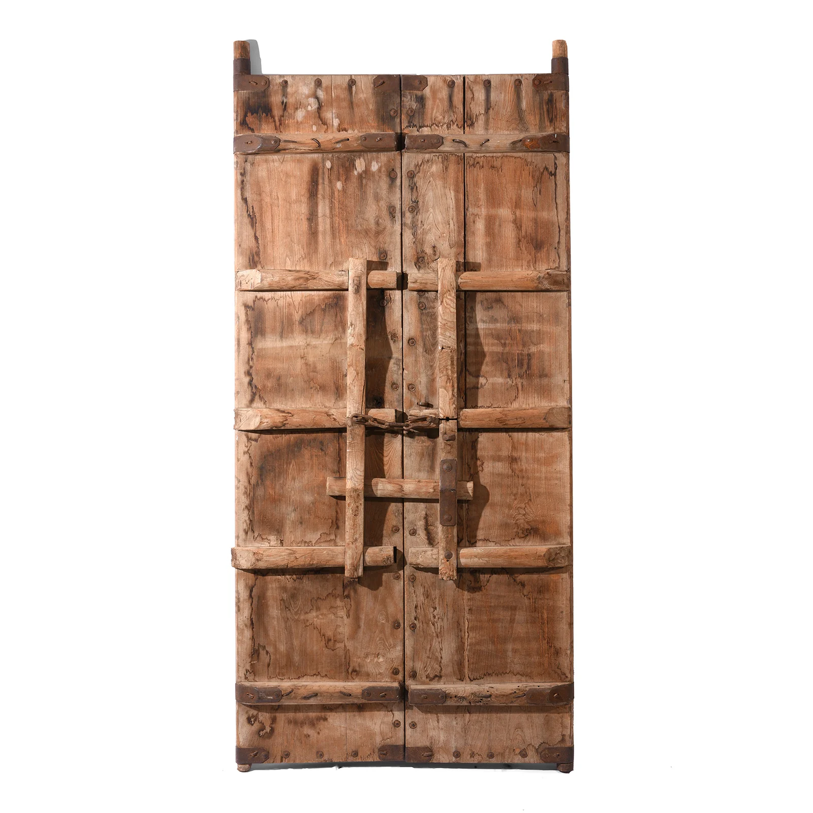Bleached Elm Doors From Shanxi - 19th Century - Image 4