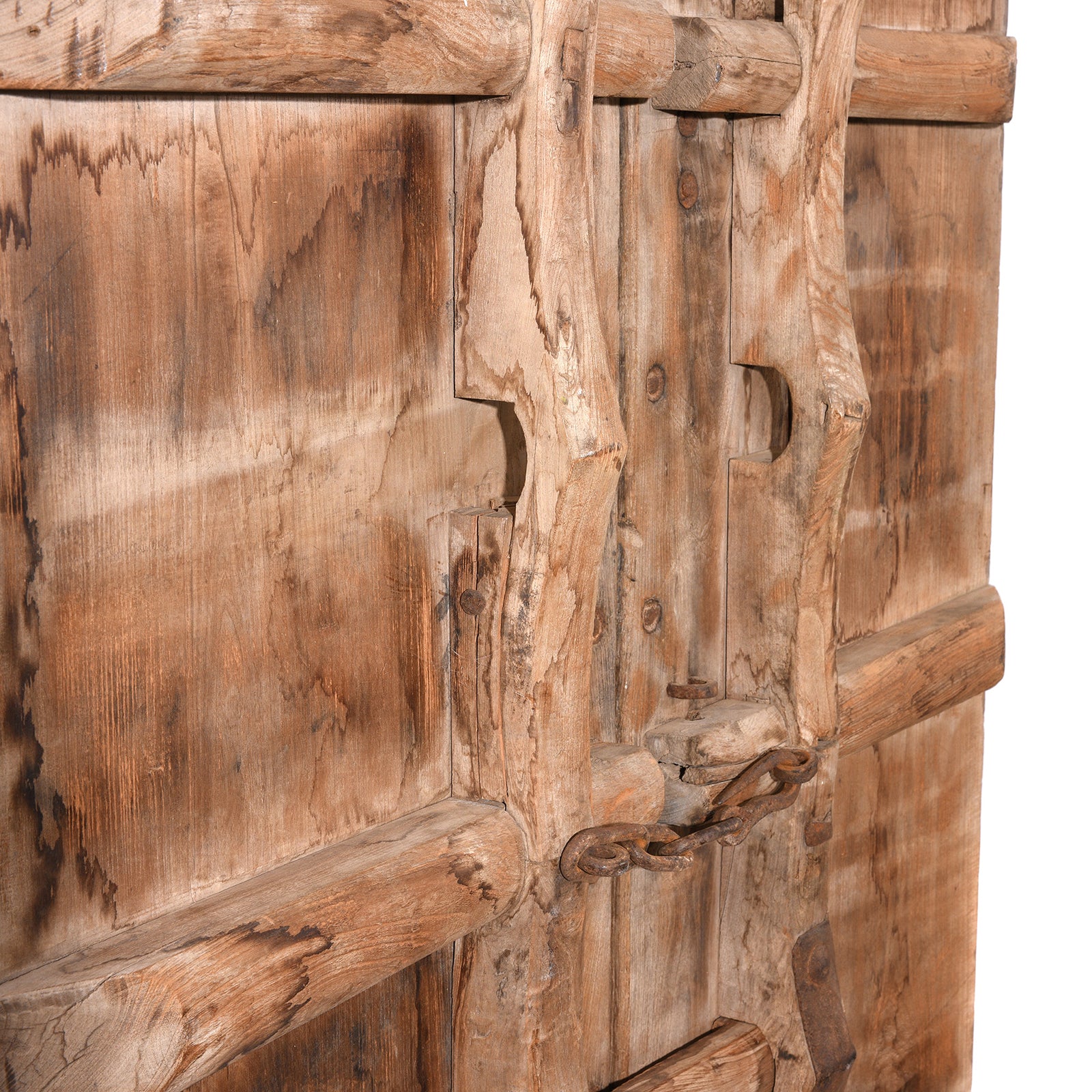 Bleached Elm Doors From Shanxi - 19th Century - Image 9