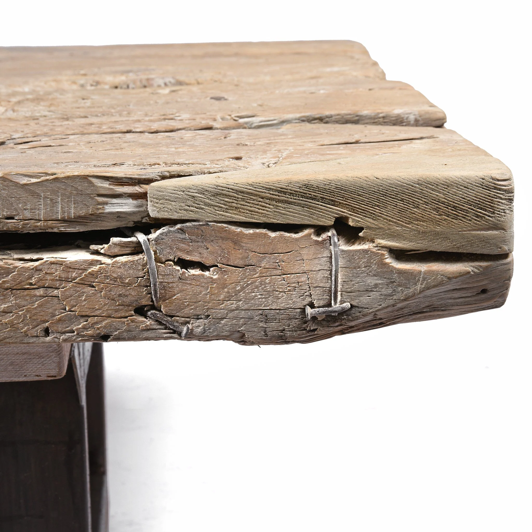 Bleached Elm Driftwood Coffee Table - Image 2