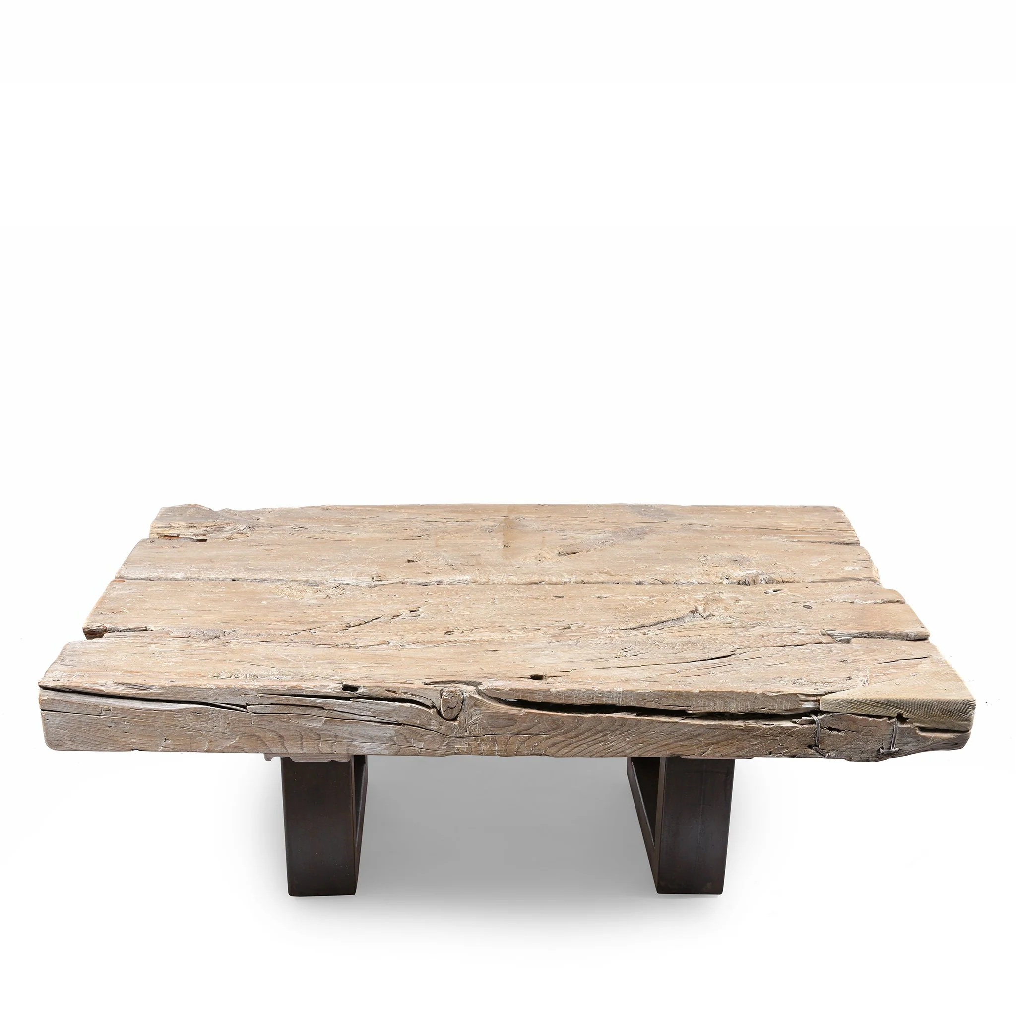 Bleached Elm Driftwood Coffee Table - Image 3