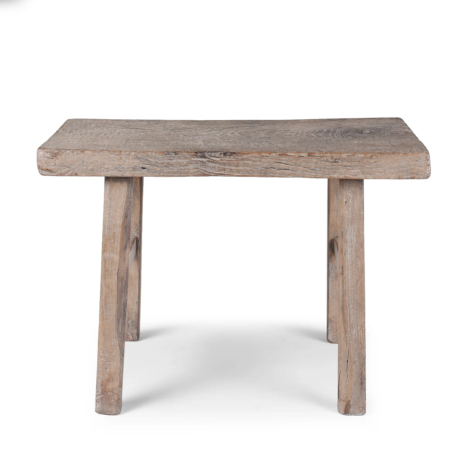 Bleached Elm Farmers Stool From Henan - 19th Century - Image 5