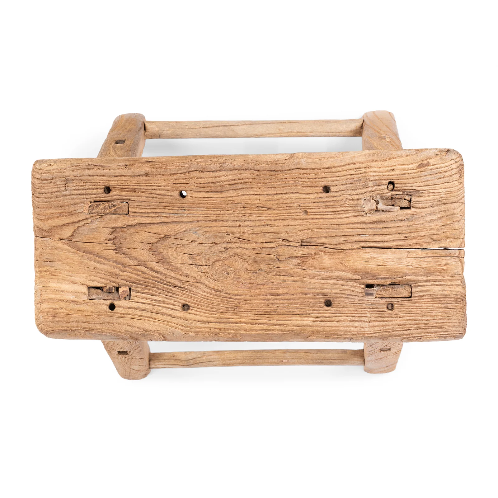 Bleached Elm Farmers Stool - 19th Century - Image 4