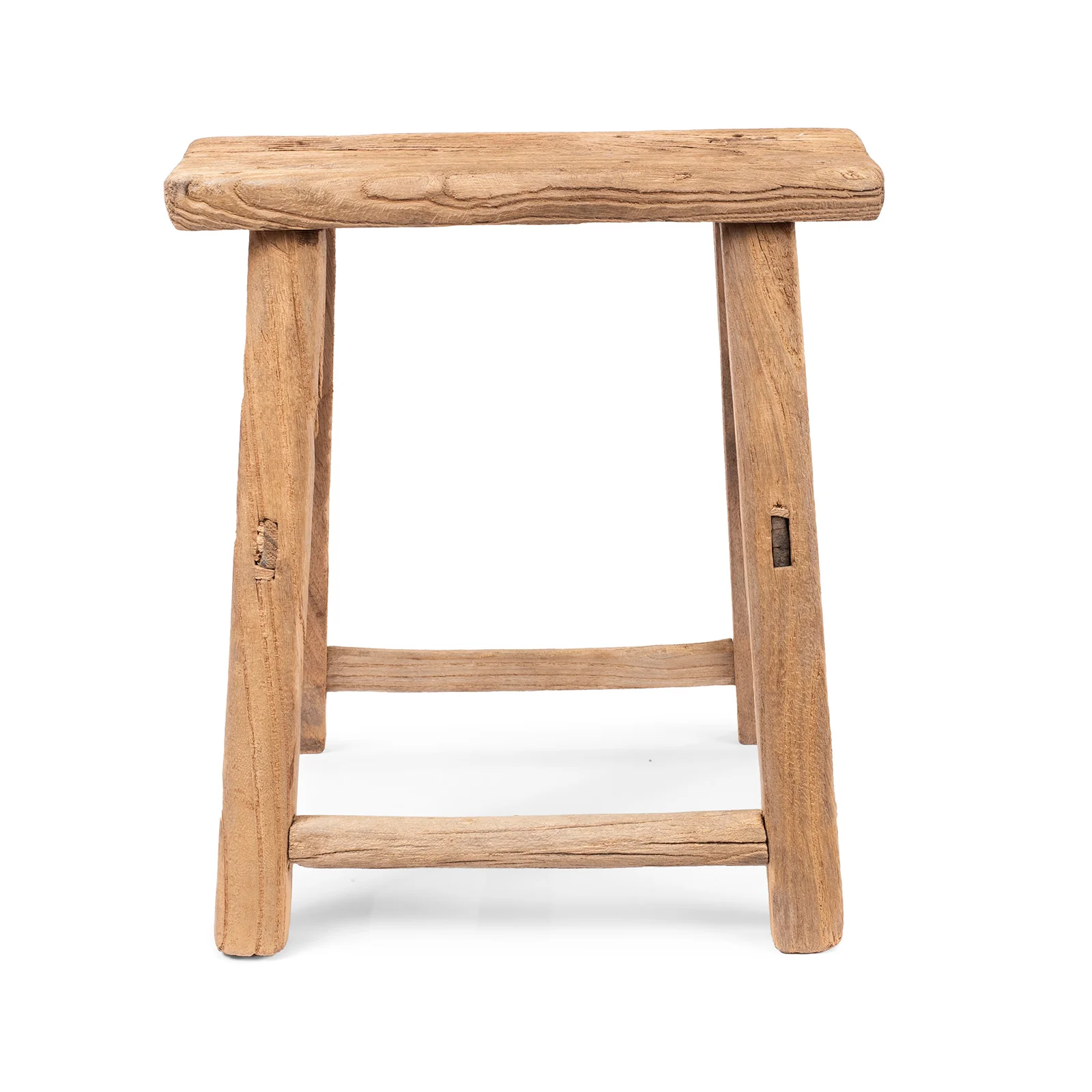 Bleached Elm Farmers Stool - 19th Century - Image 5