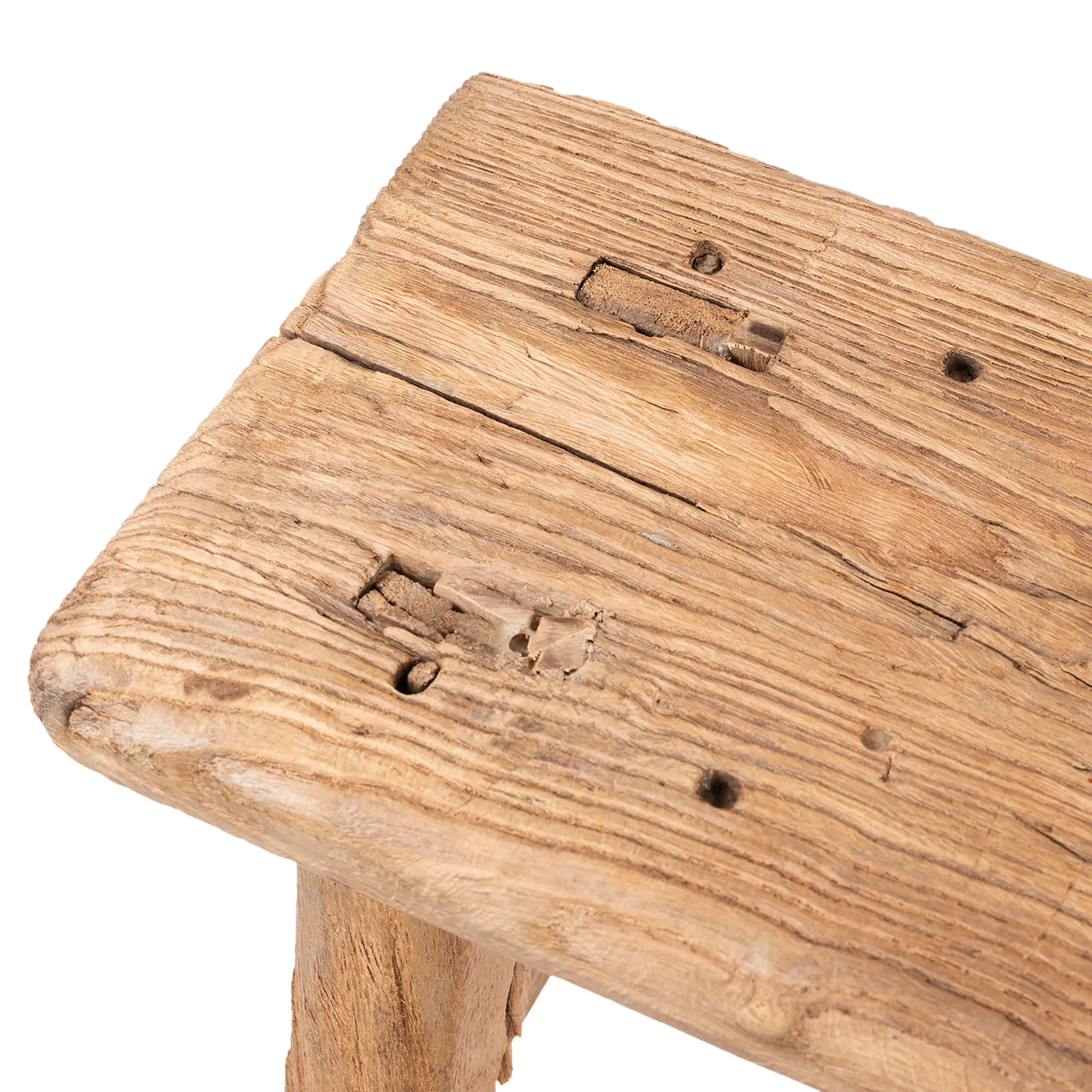 Bleached Elm Farmers Stool - 19th Century - Image 6