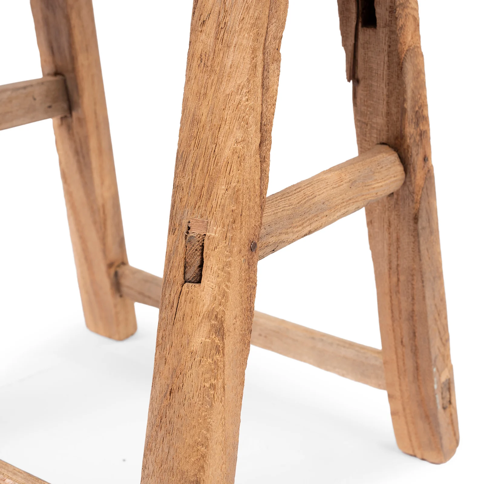 Bleached Elm Farmers Stool - 19th Century - Image 7