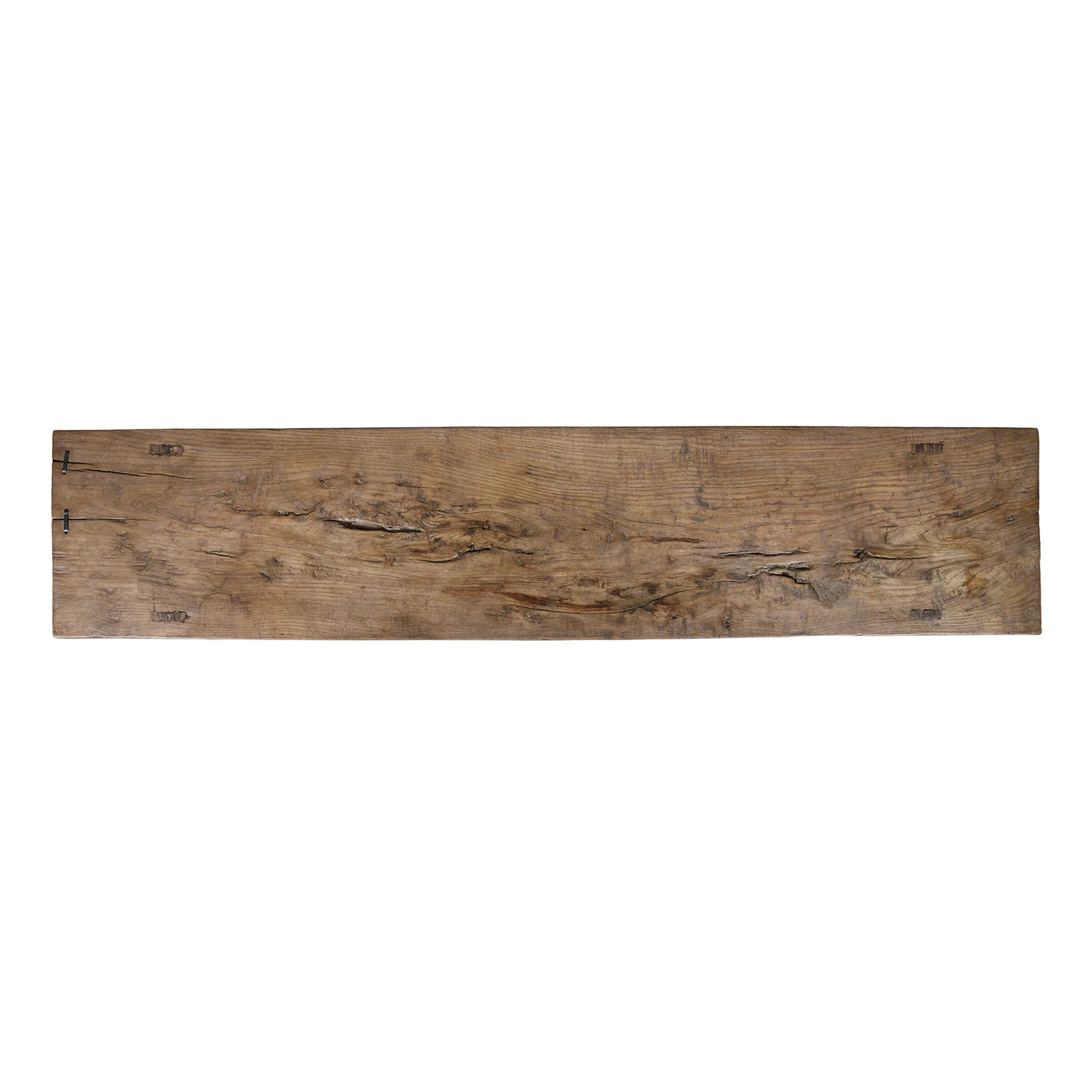 Bleached Elm Farmhouse Console Table - Late 19th Century - Image 5