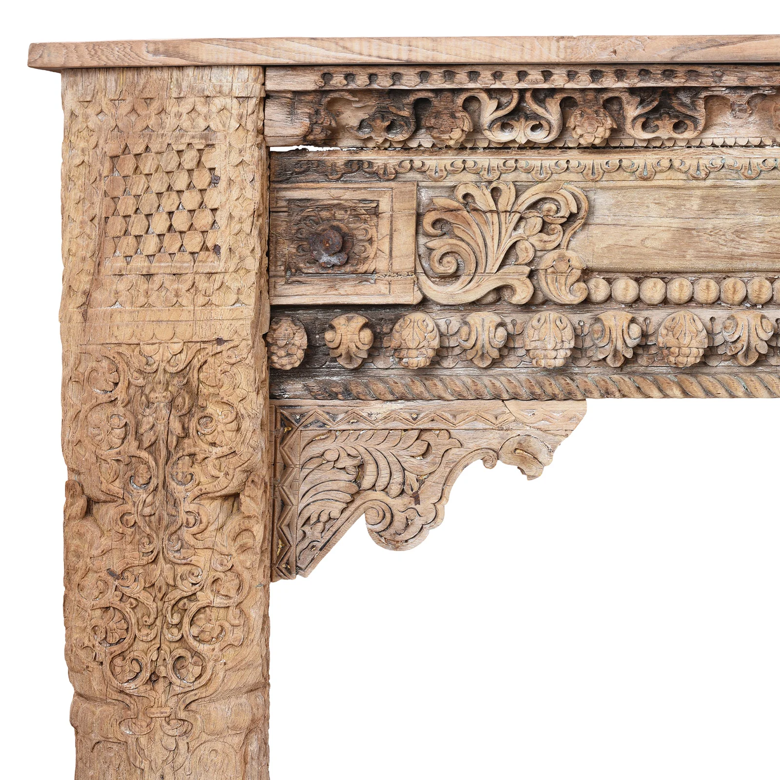 Reclaimed Bleached Long Console Table - Image 2