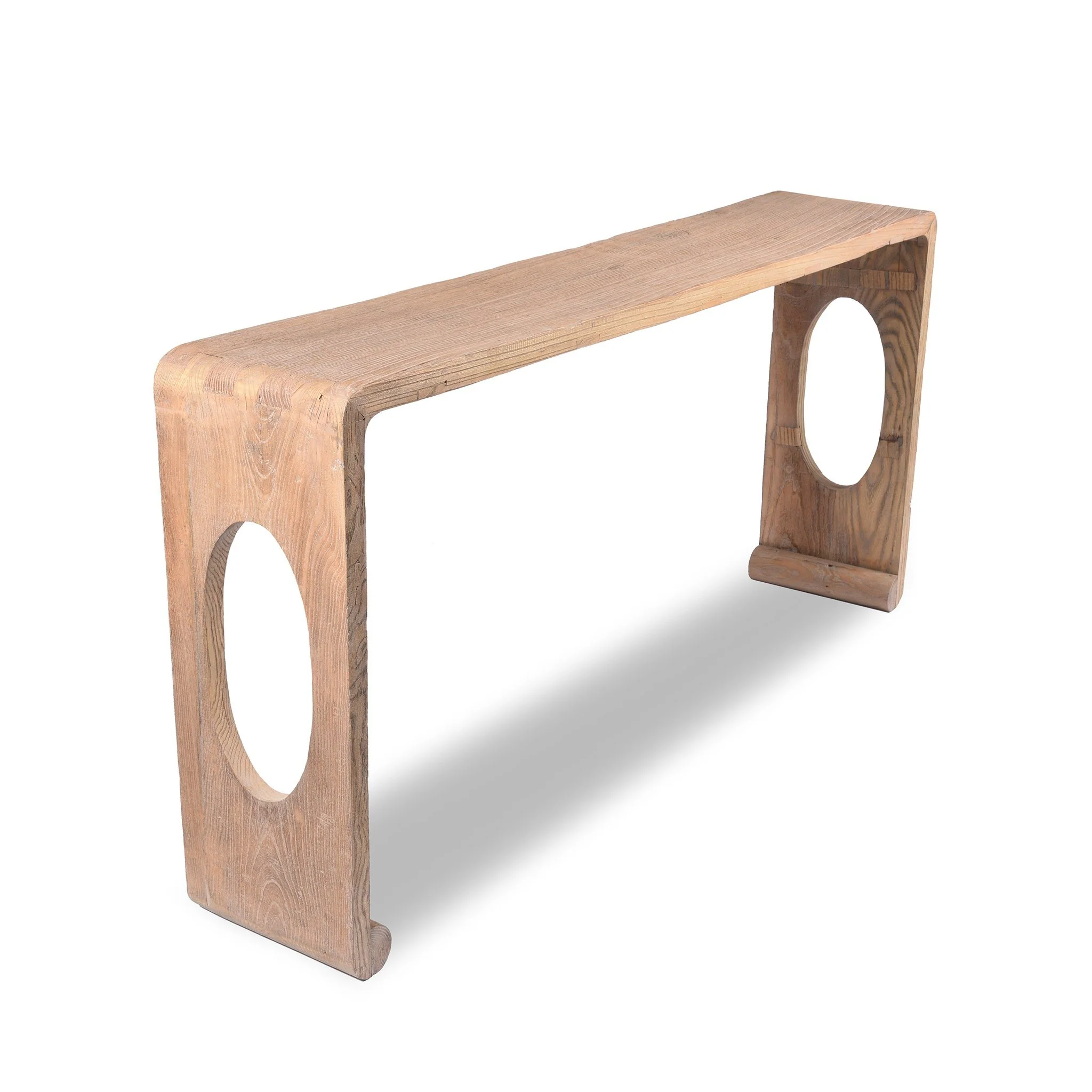 Bleached Ribbon Altar Table Made From Reclaimed Elm - Image 2