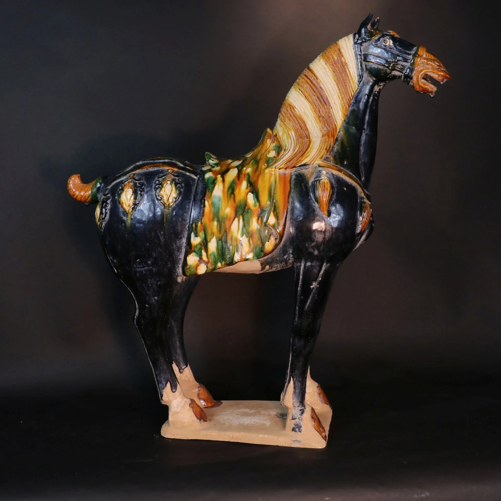 Blue Glazed Tang Horse Statue - Image 3