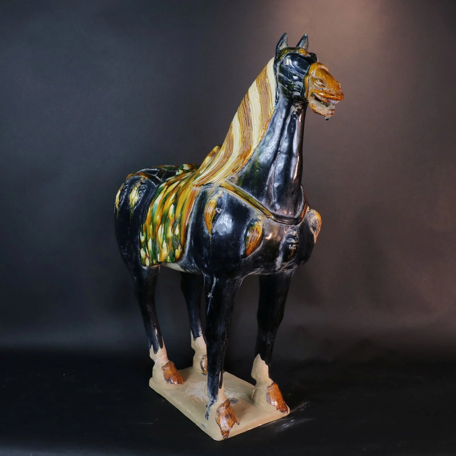 Blue Glazed Tang Horse Statue - Image 4