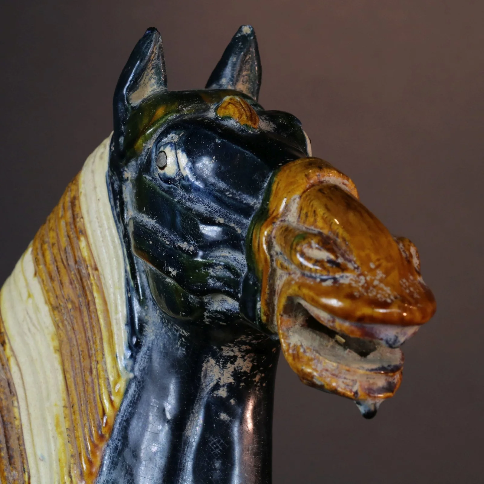 Blue Glazed Tang Horse Statue - Image 5