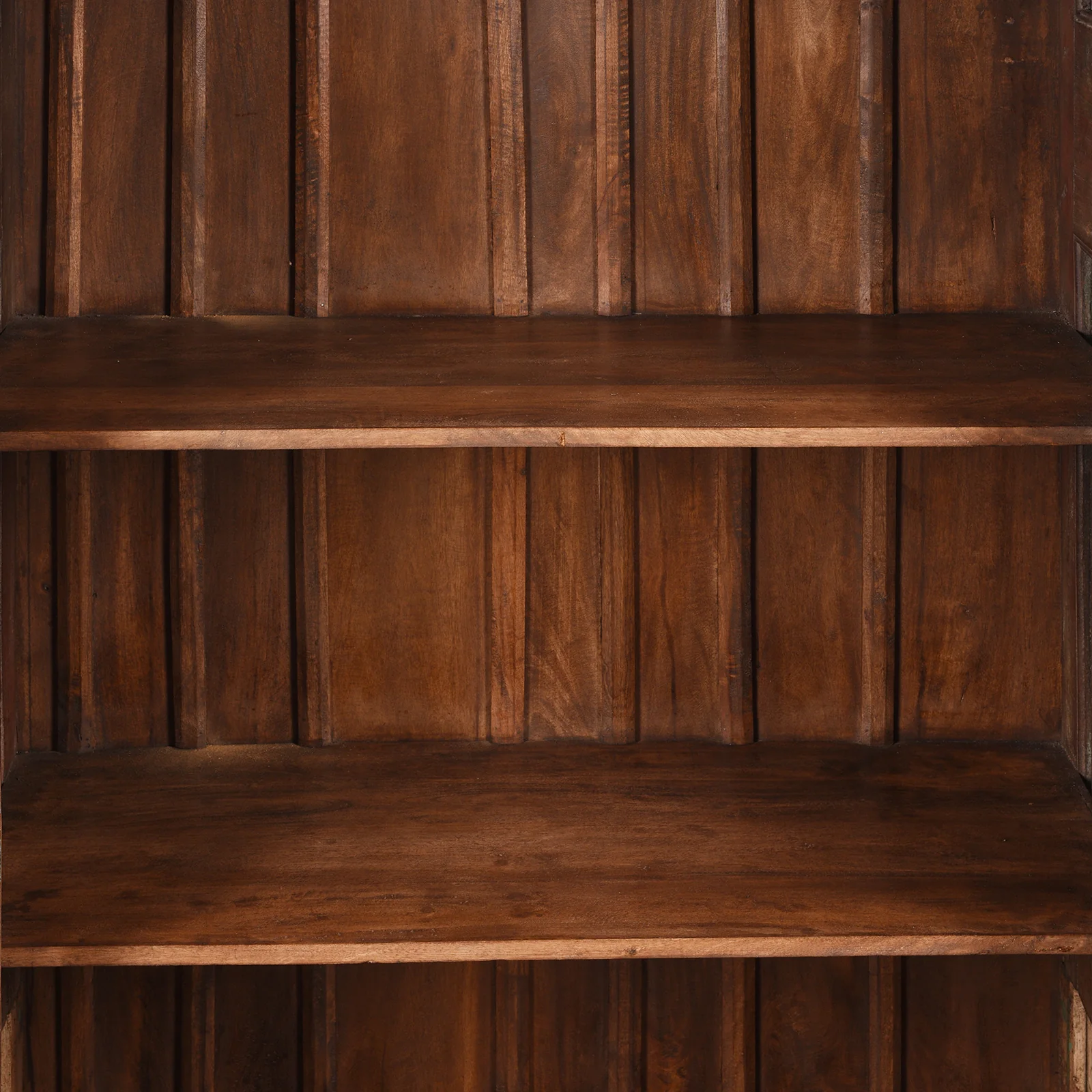 Blue Painted Reclaimed Teak Cabinet Made From Old Doors - Image 6