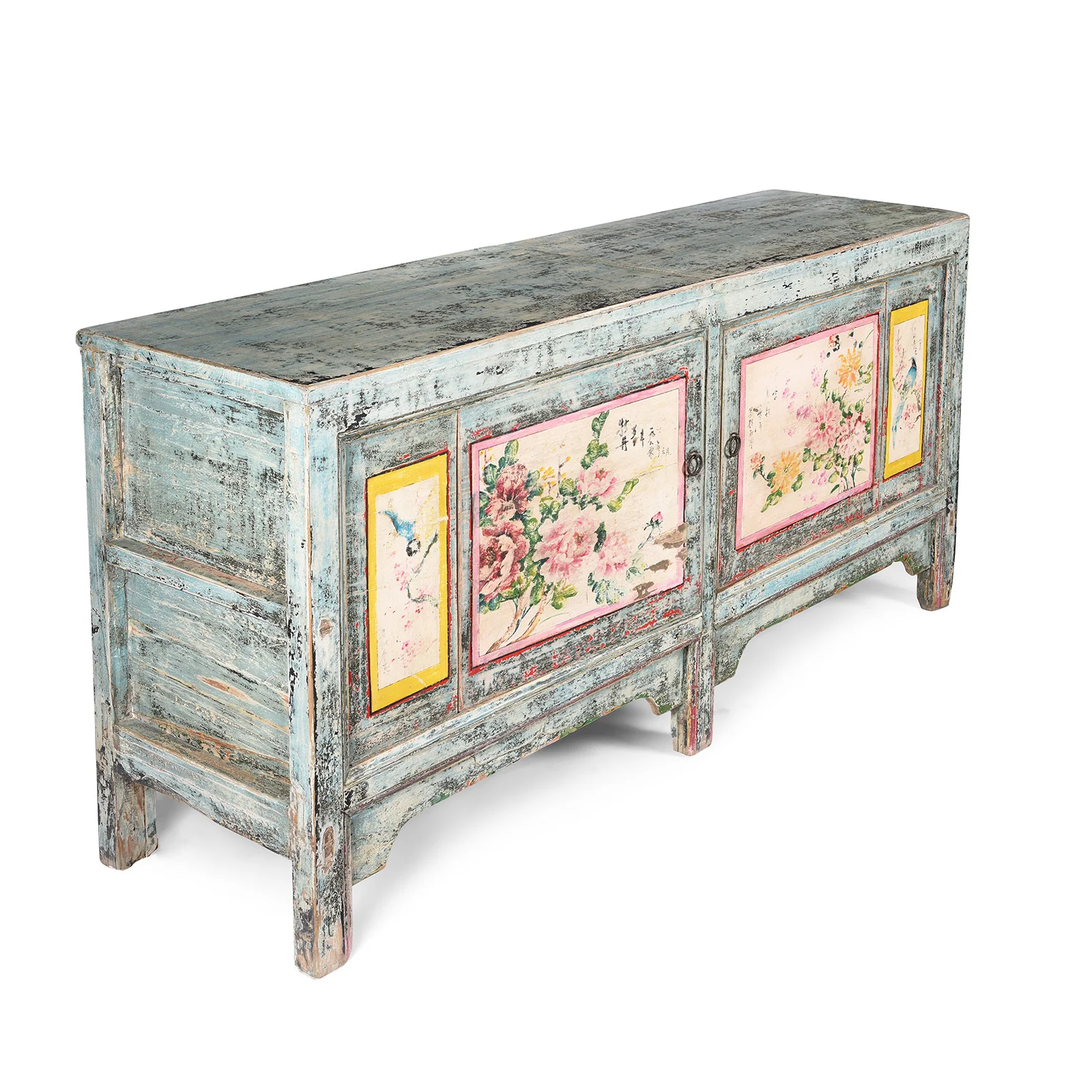 Painted 2 Door Sideboard From Shanxi - Ca 1920 - Image 3