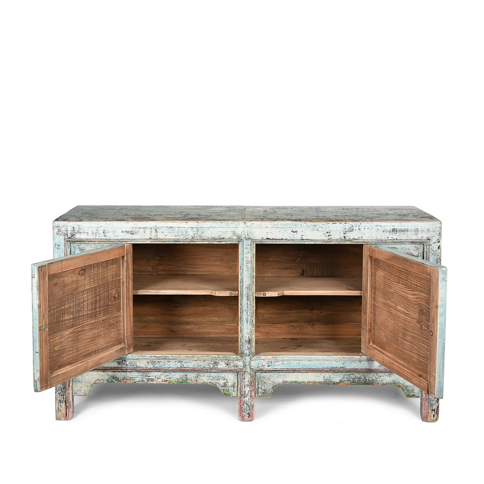 Painted 2 Door Sideboard From Shanxi - Ca 1920 - Image 4