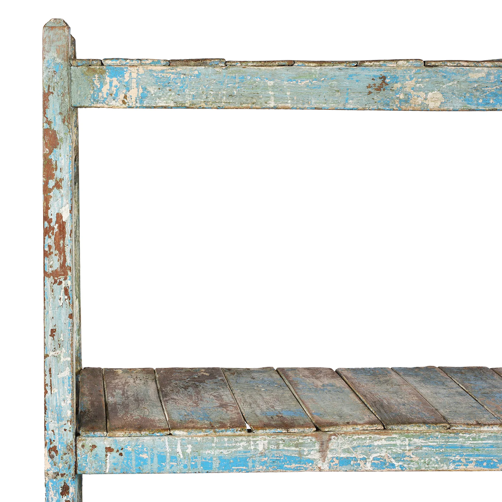 Blue Painted Shelf From Gujarat - Ca 1930 - Image 2