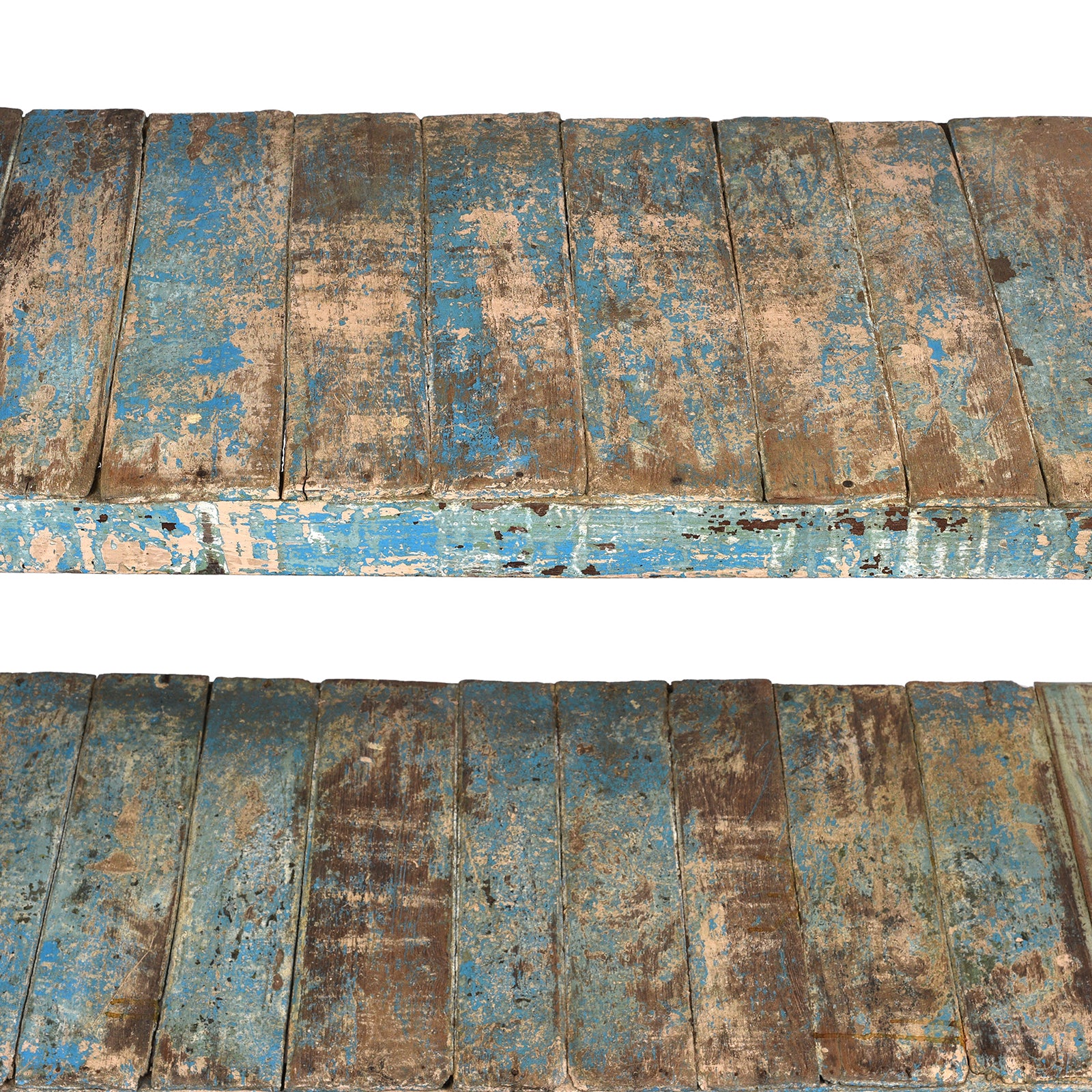 Blue Painted Shelf From Gujarat - Ca 1930 - Image 4