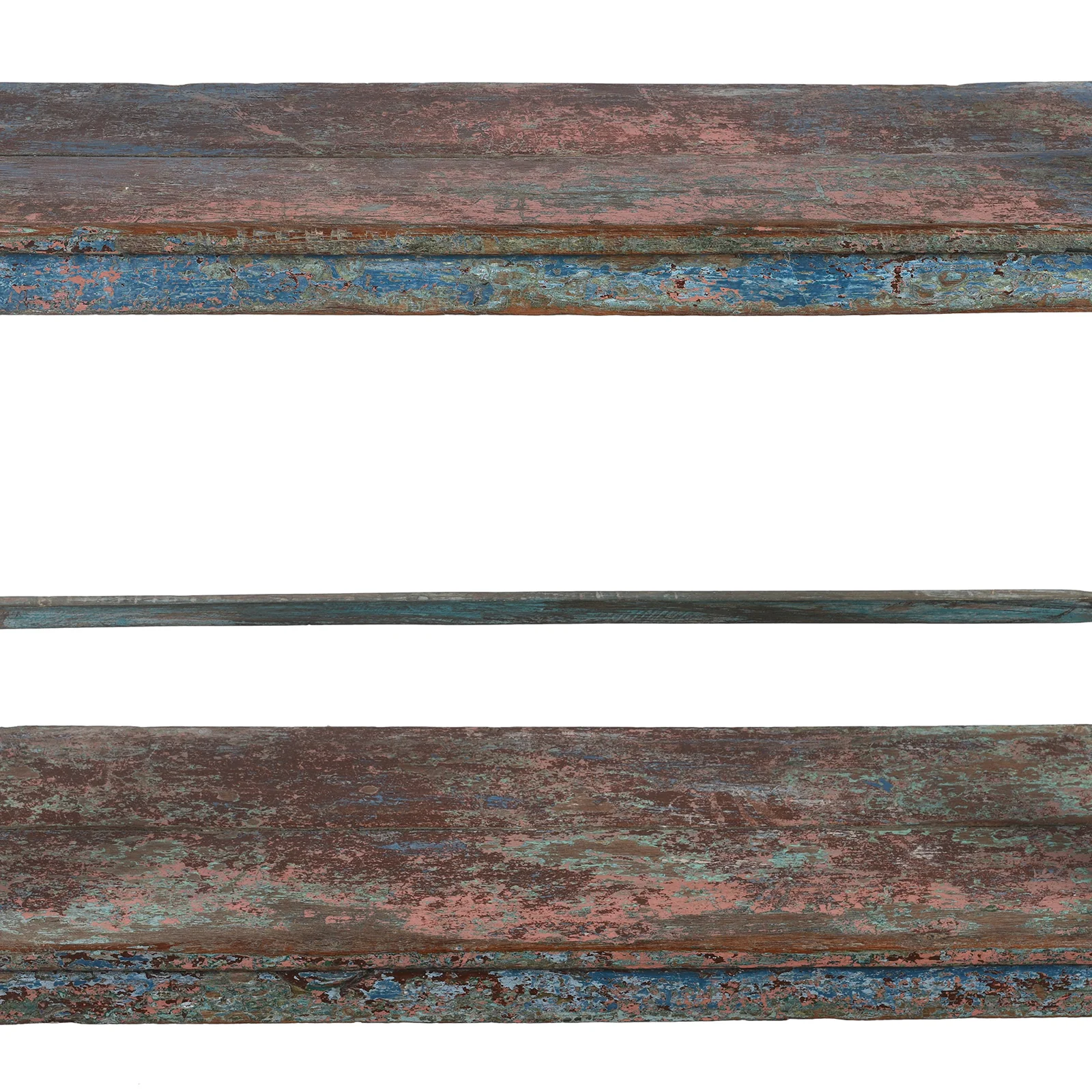 Blue Teak Shelf From Rajasthan - Ca 1930 - Image 6