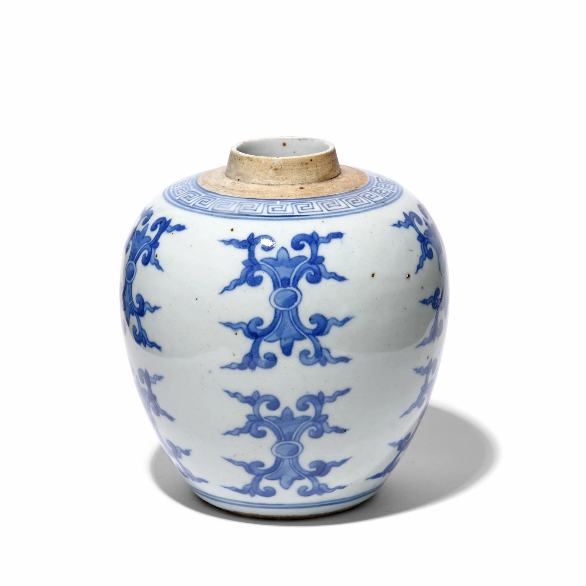 Blue & White Porcelain Ginger Jar - Double Acanthus