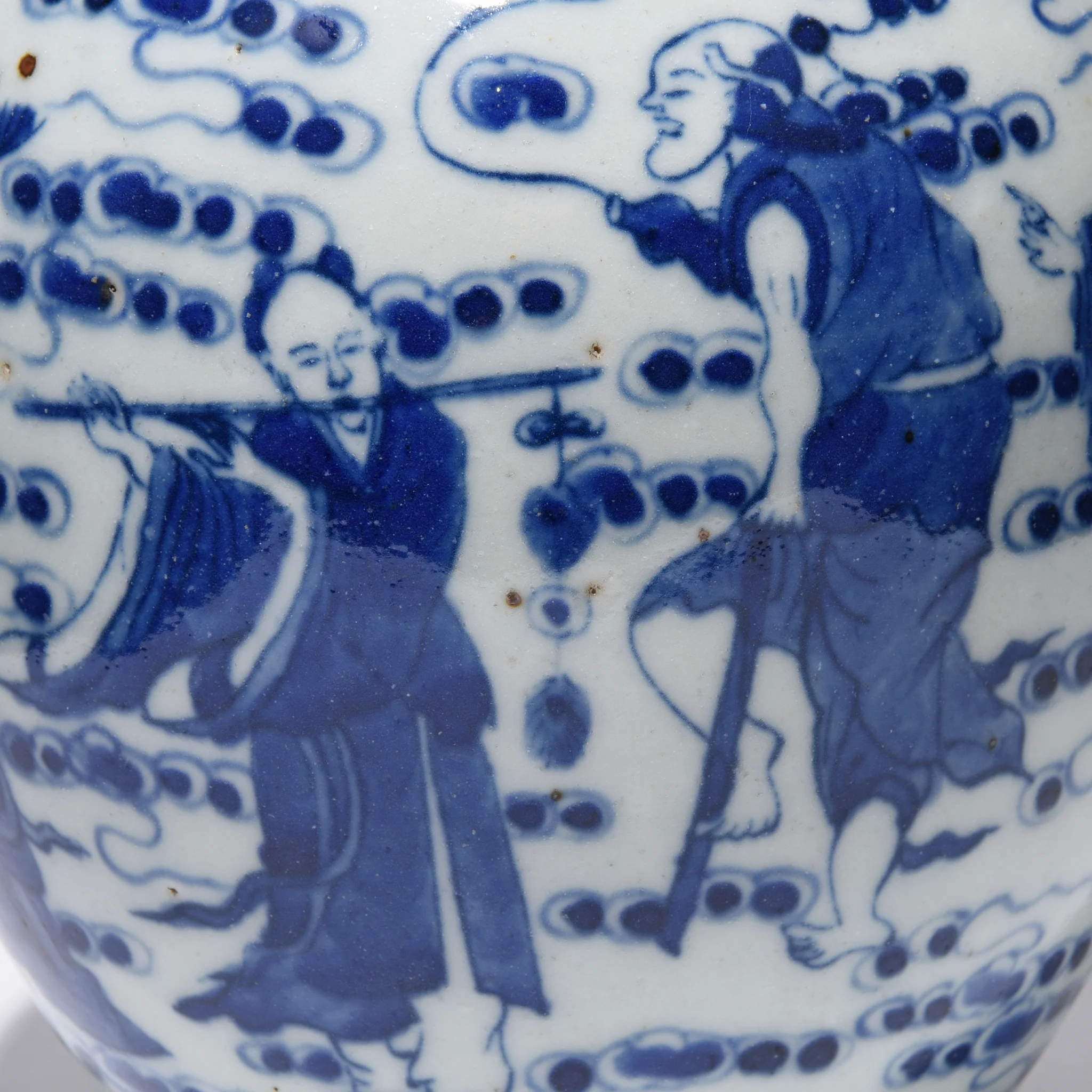 Blue & White Porcelain Ginger Jar - Scholarly Pursuits - Image 2