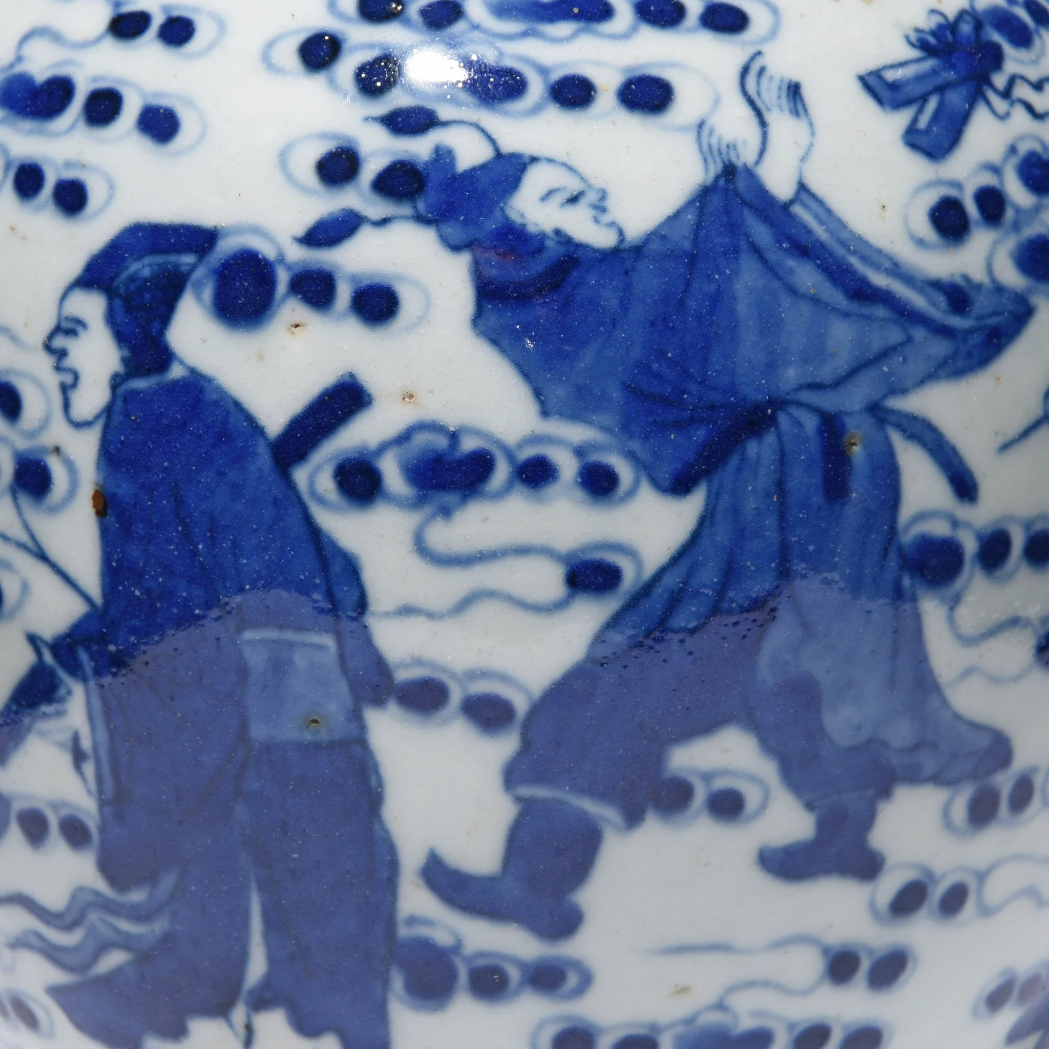 Blue & White Porcelain Ginger Jar - Scholarly Pursuits - Image 3