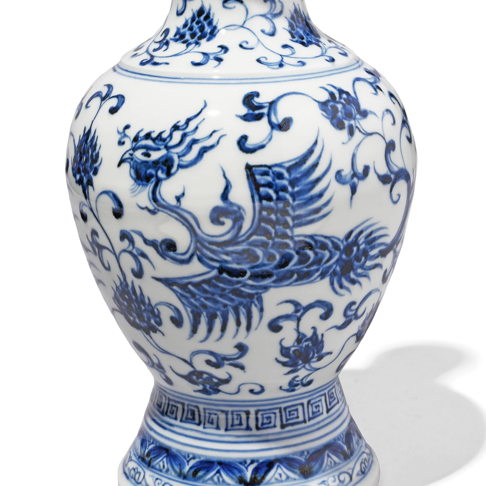 Blue & White Porcelain Holy Water Bottle Vase - Image 3