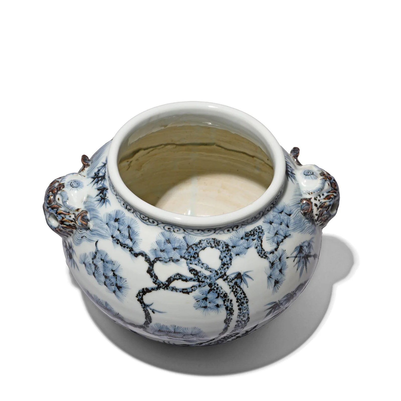 Blue & White Porcelain Jardinière - Image 4